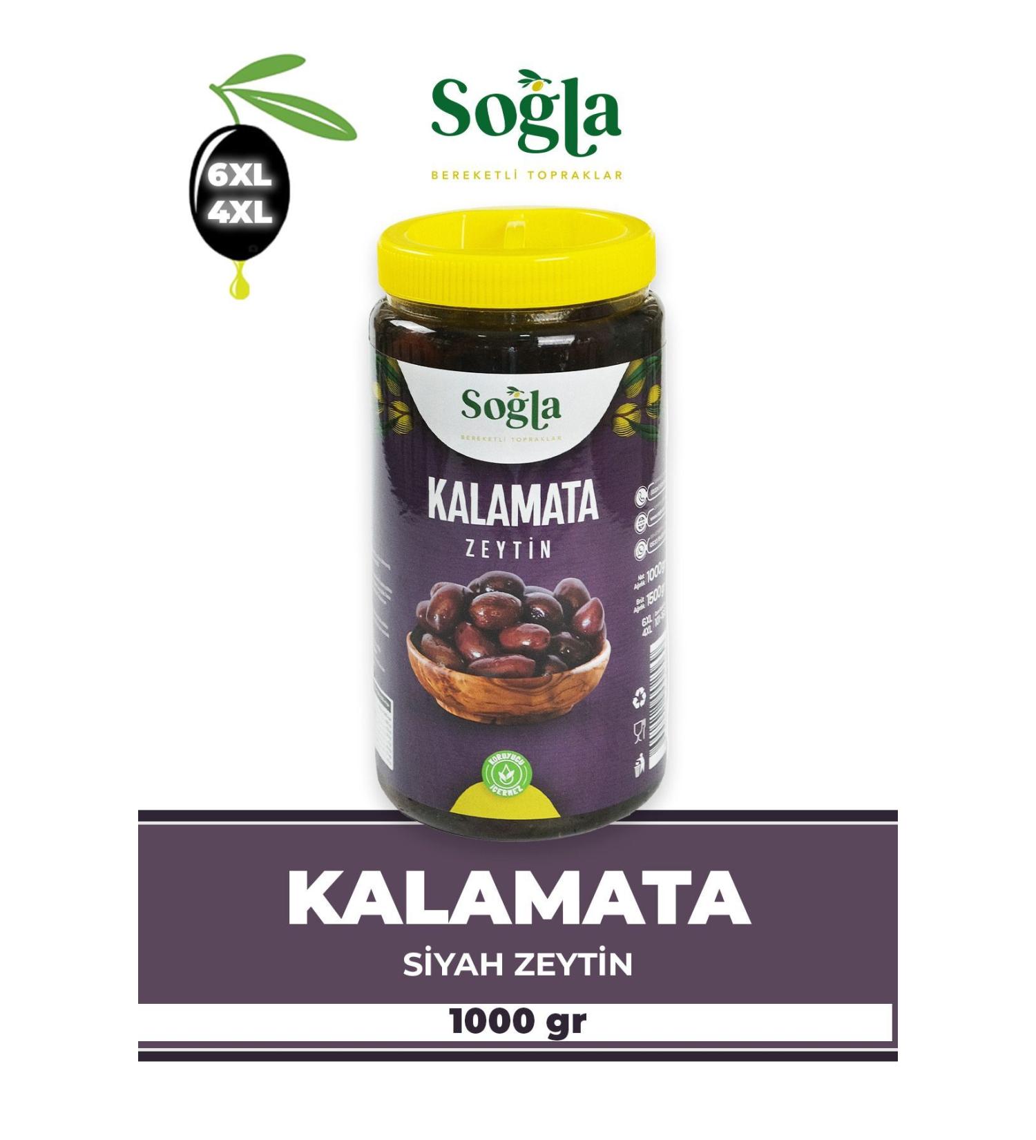 SO LA OLIVES Kalamata Black Olives 1000gr - Buy Online on GoSupps.com
