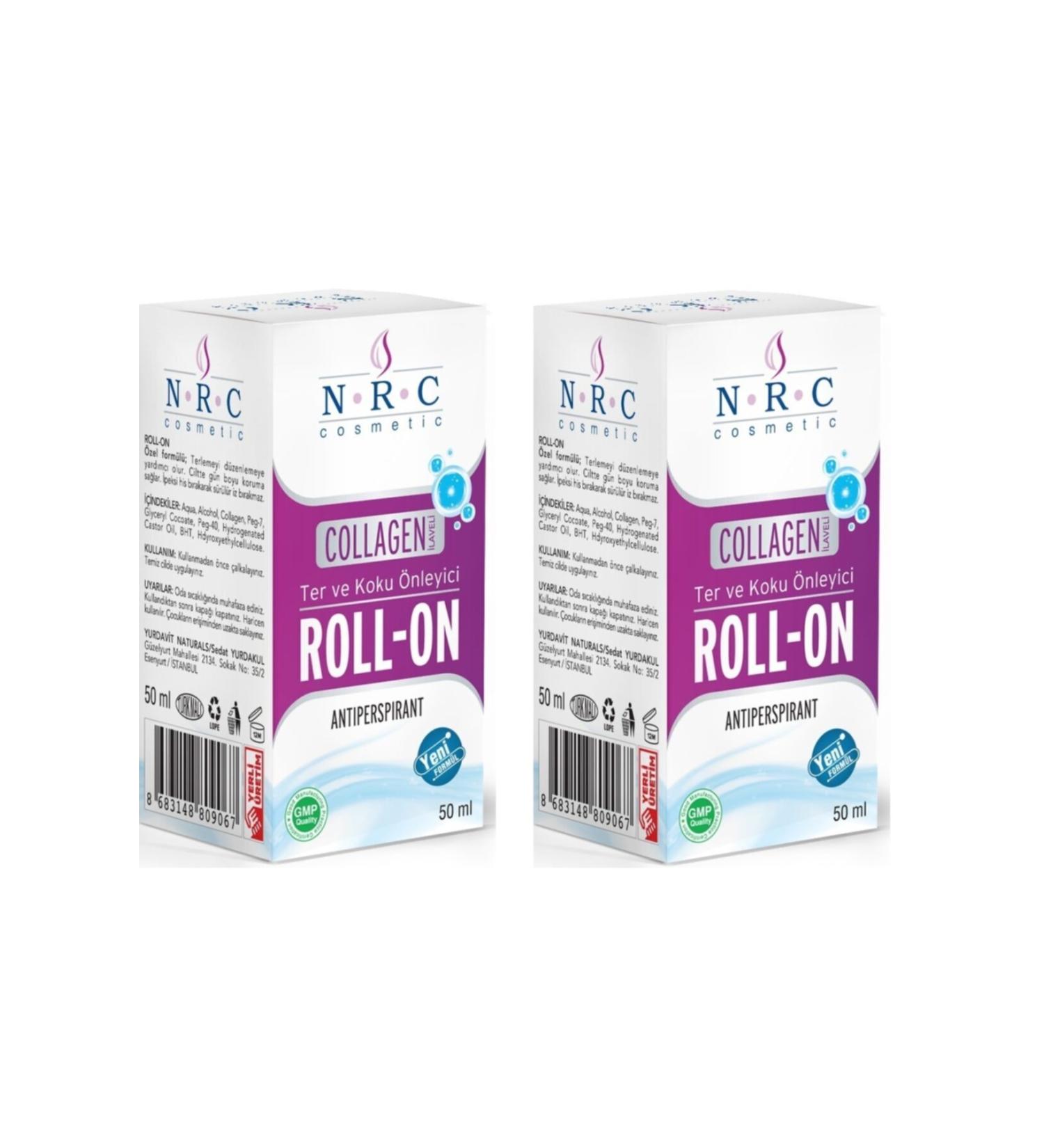NRC Sweat and Odor Preventing Collagen Added Antiperspirant Roll-on 50 ml X2 Box