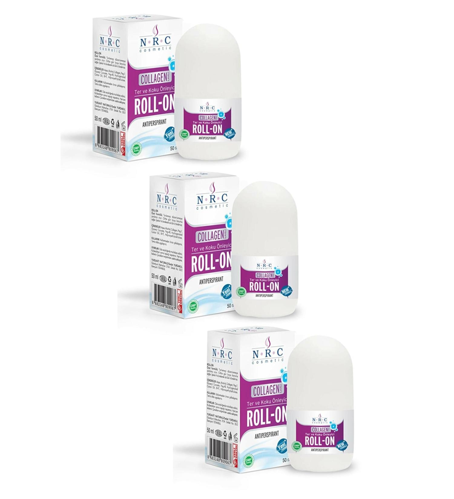 NRC Roll-on Collagen Fortified Antiperspirant 50ml Sweat and Odor Prevention (3 Boxes)
