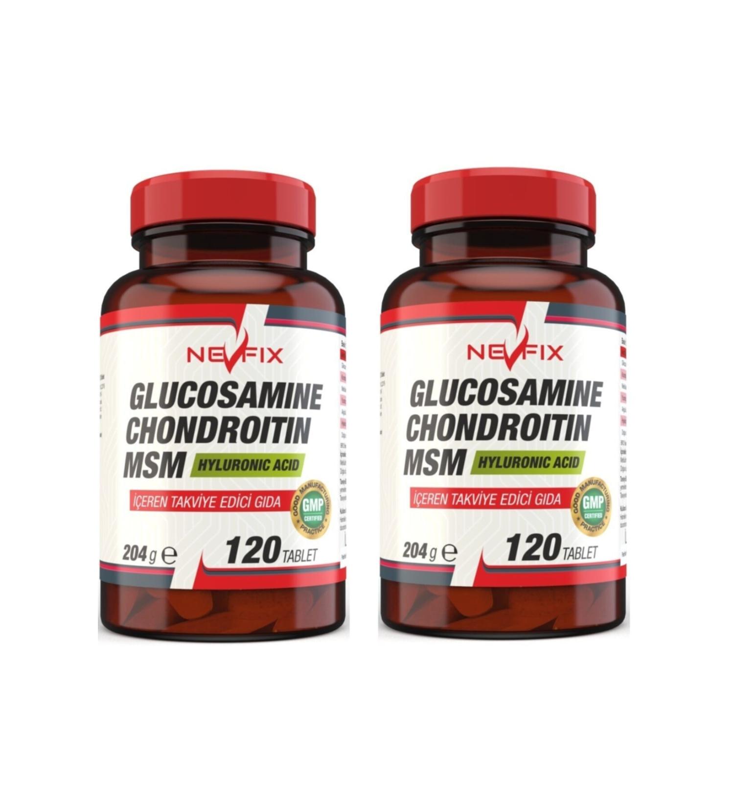 Nevfix Glucosamine Chondroitin Msm 120 Tablets
