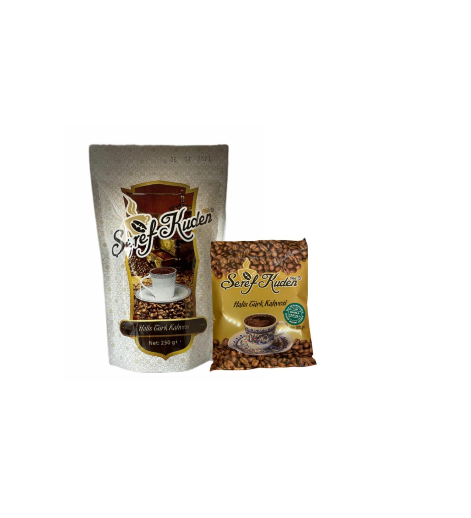EREF KUDEN DRIED COFFEE AND SPICES eref Kuden Turkish Coffee 100 gr (WITH MASTIC) and 250 gr. (MEDIUM ROASTED)