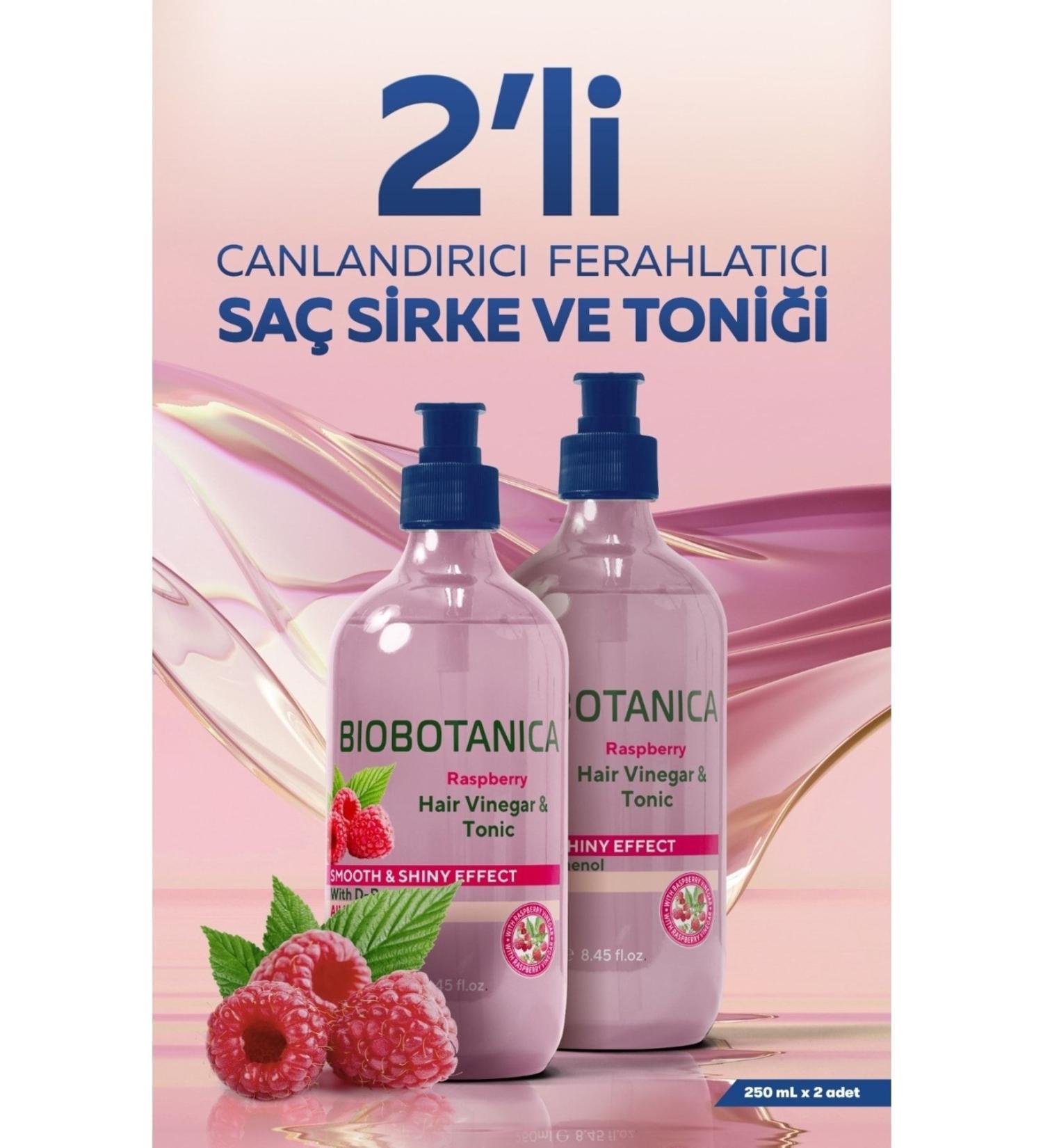 Biobotanica Raspberry Vinegar & Hair Tonic 2 X 250 Ml (2 Pieces)