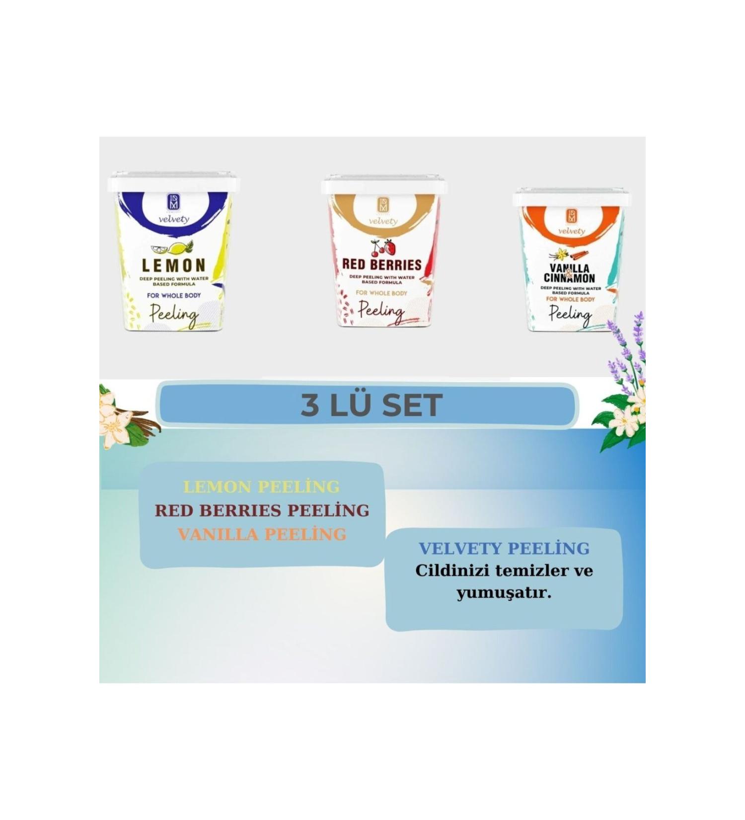 IDM VELVETY PEELING LEMON & RED BERRIES & VANILLA