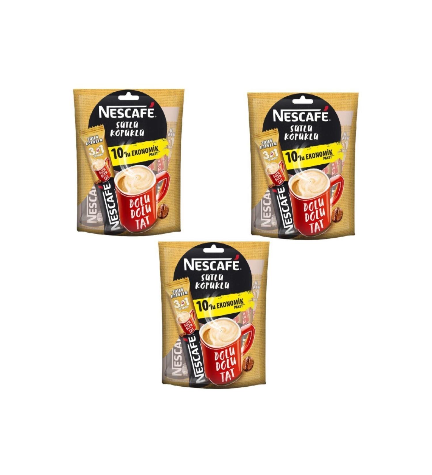 Nescafe 3 in 1 Milk Foam 10pcs X3