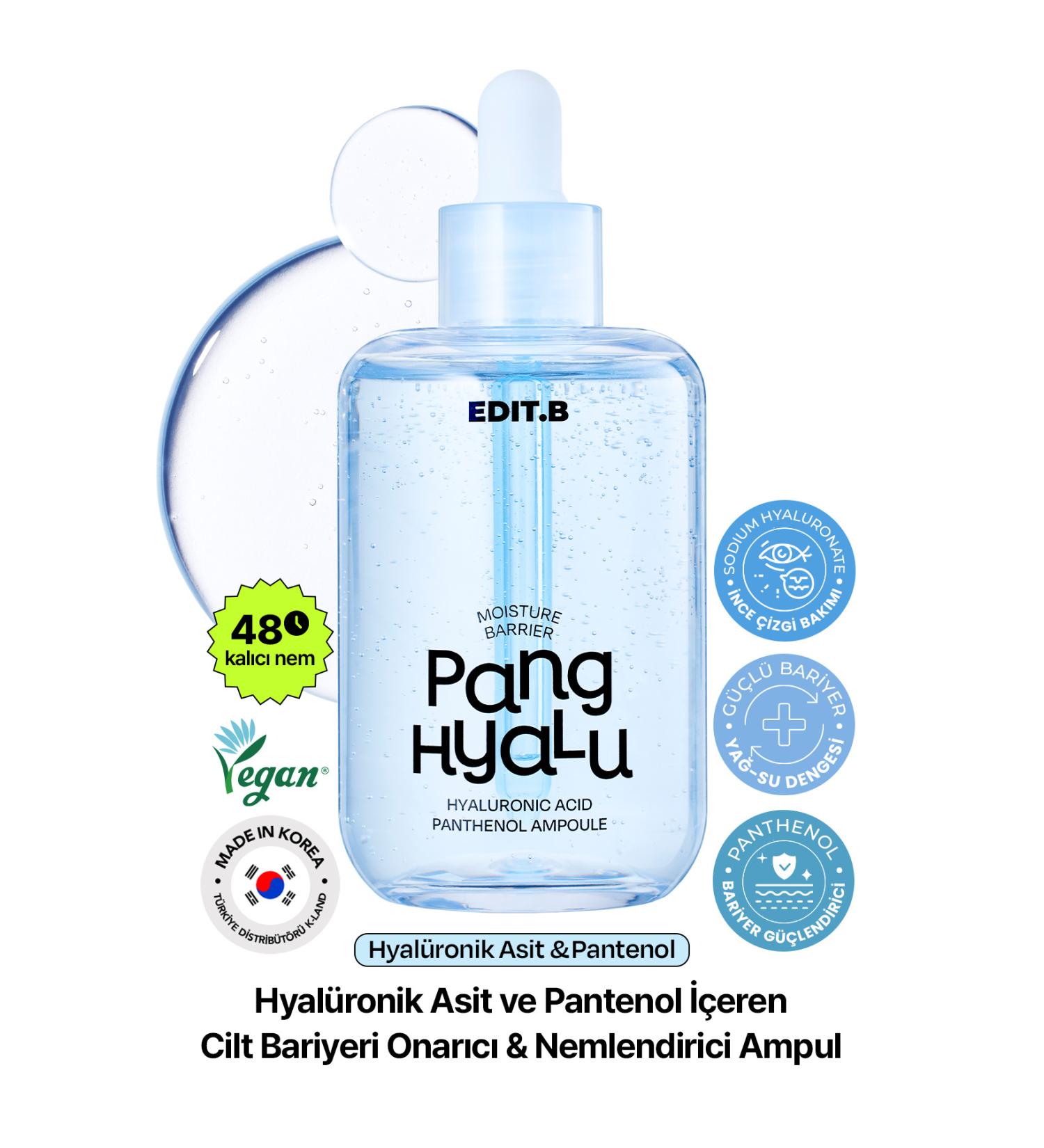 EDITB Hyaluronic Acid and Panthenol Moisturizing Ampoule Supporting Skin Barrier Repair 100ml - Buy Online on GoSupps.com