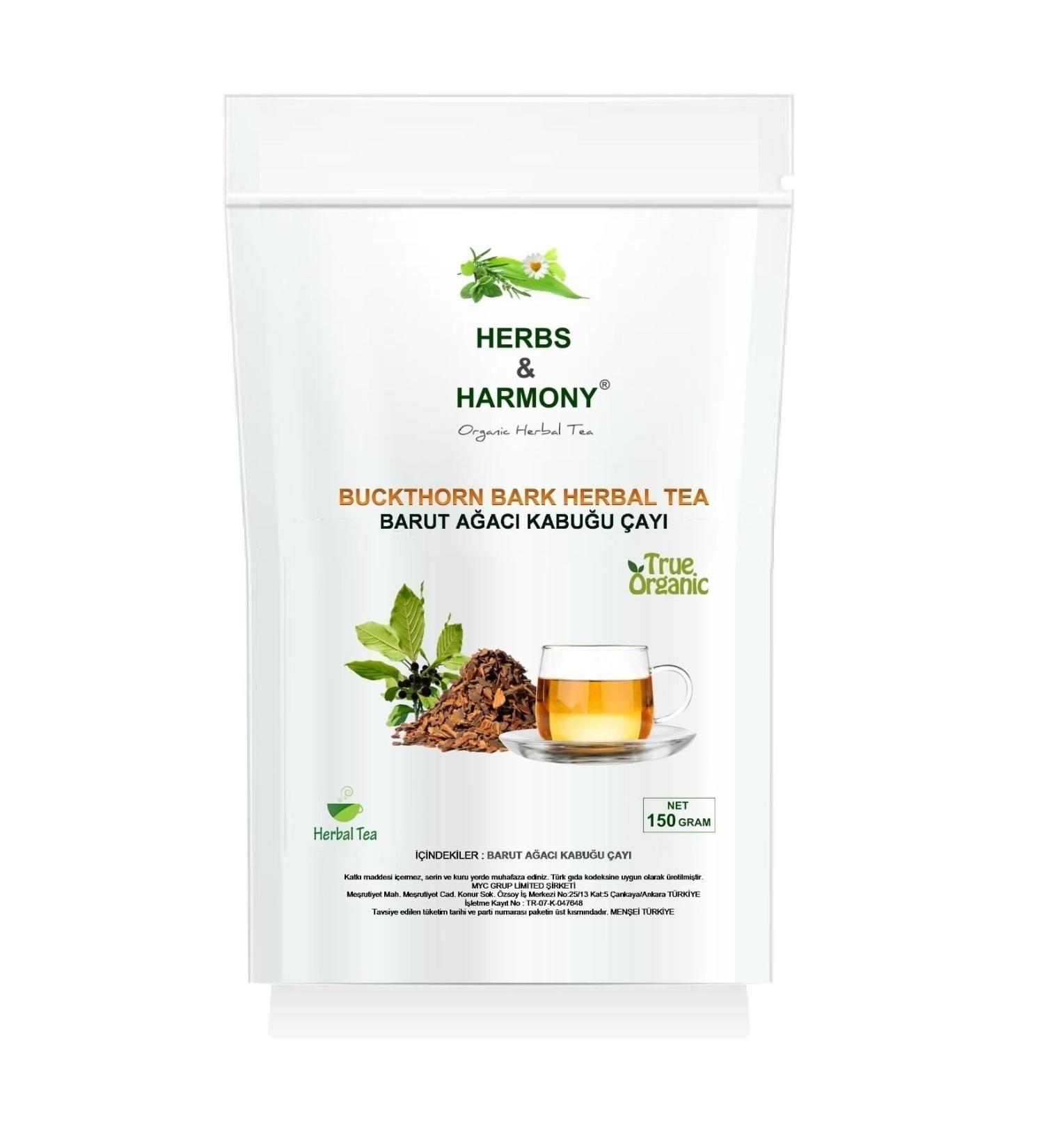 Herbs & Harmony Buckthorn Bark Herbal Tea 150 grams