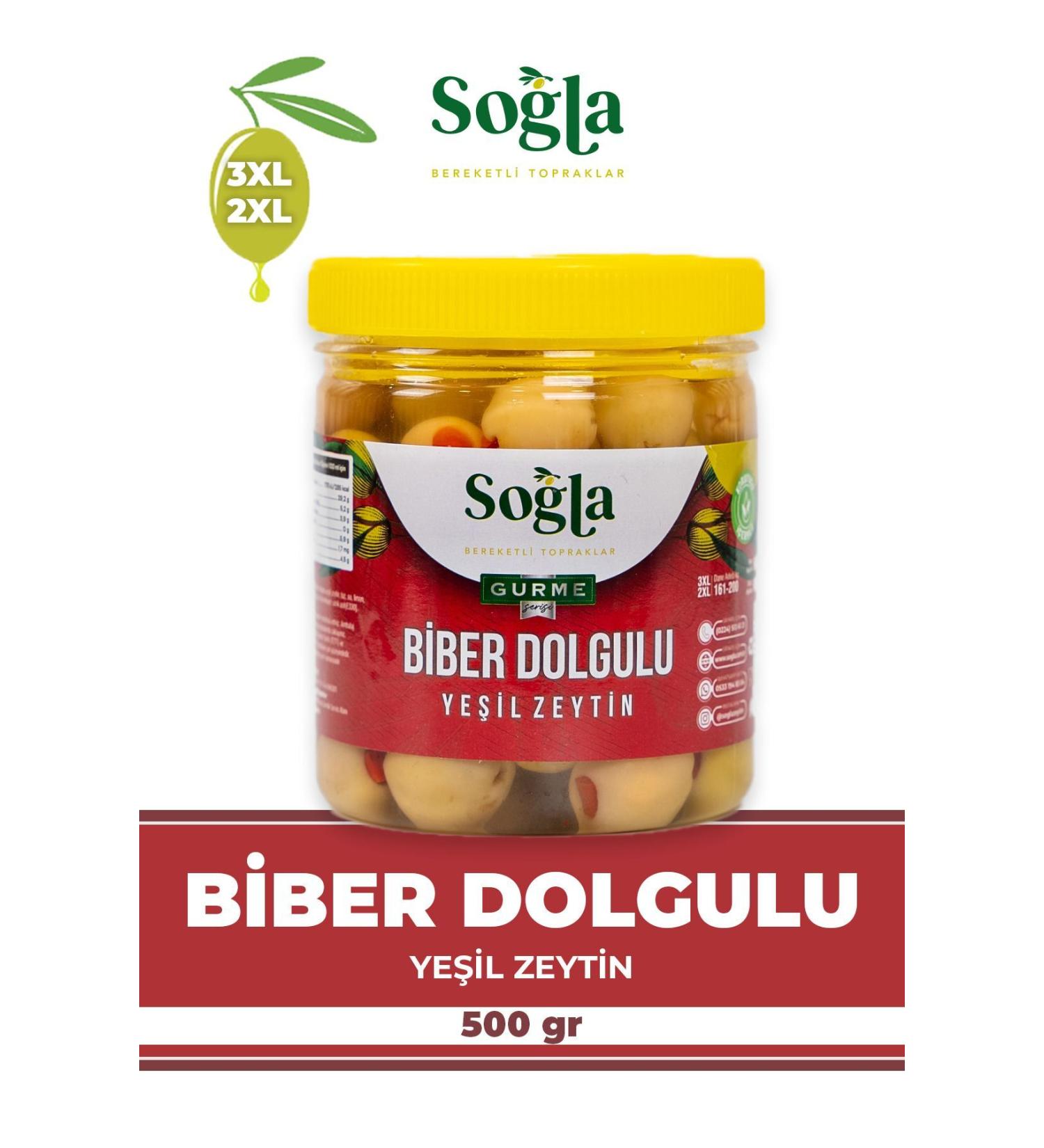 SO LA ZEYT NC L K Pepper Stuffed Olives 500gr