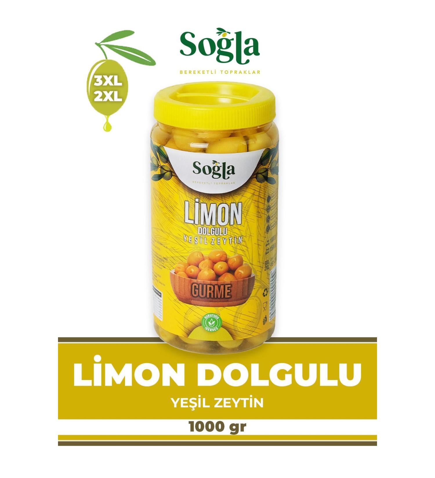 SO LA ZEYT NC L K Lemon Stuffed Green Olives 1000gr