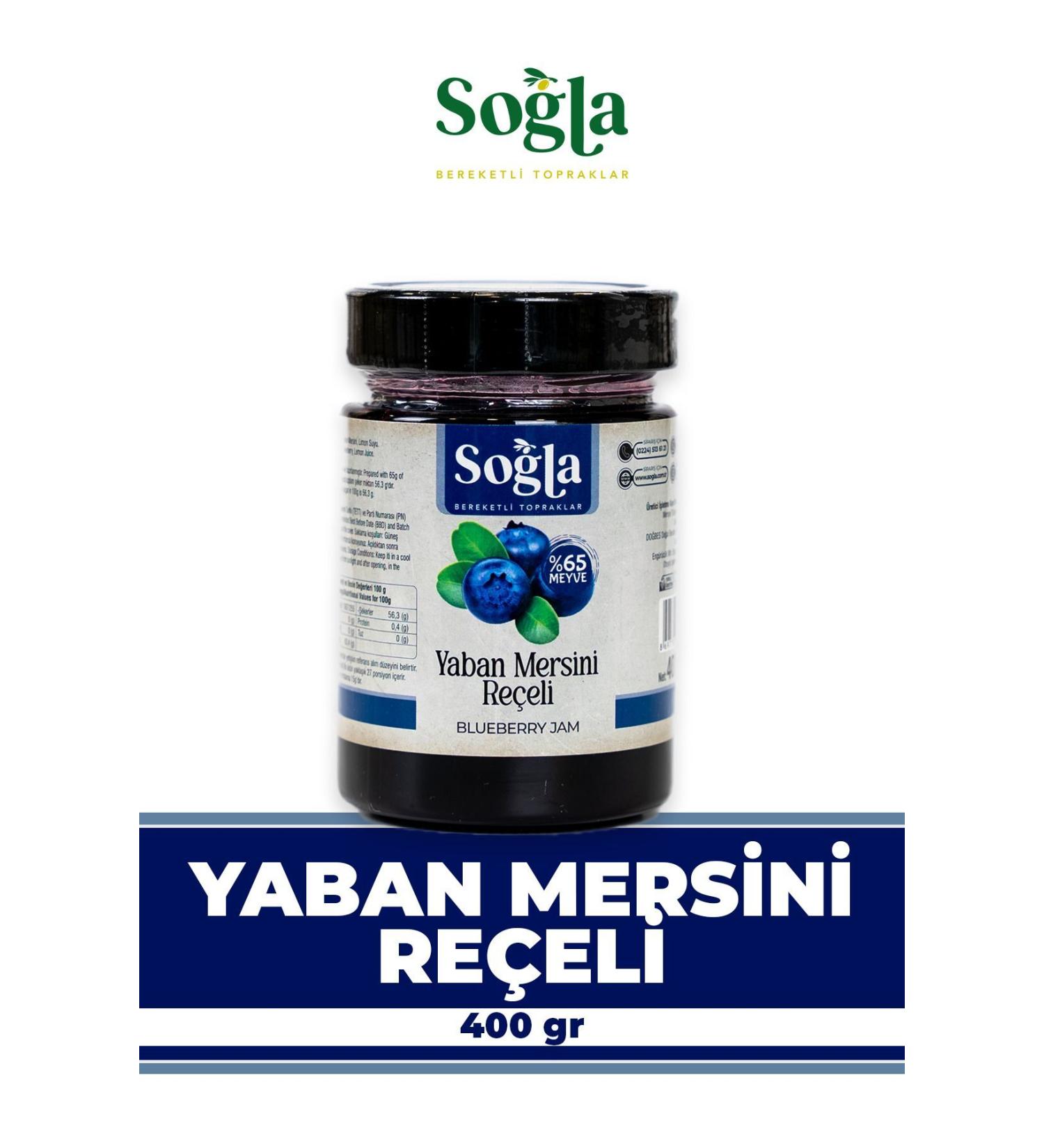 SO LA OLIVE BLUEBERRY JAM 400GR