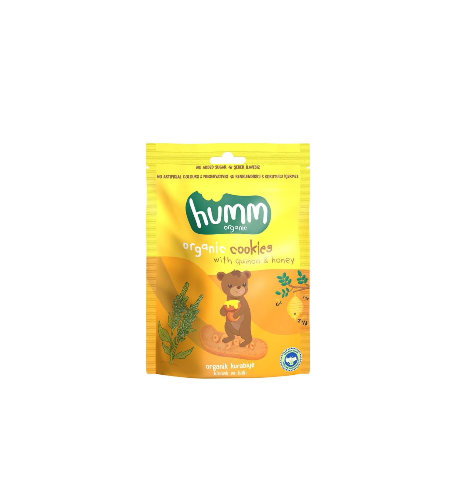 Humm Organic Honey Quinoa Cookies 55g