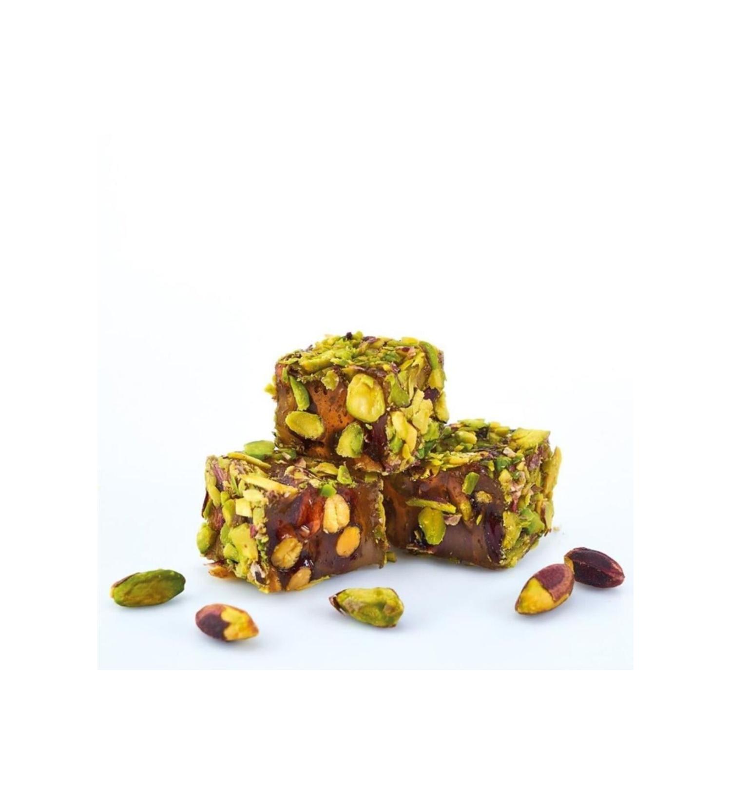 MEVLANA BAZAAR Filet Honey Pistachio Wick Turkish Delight 500 GR