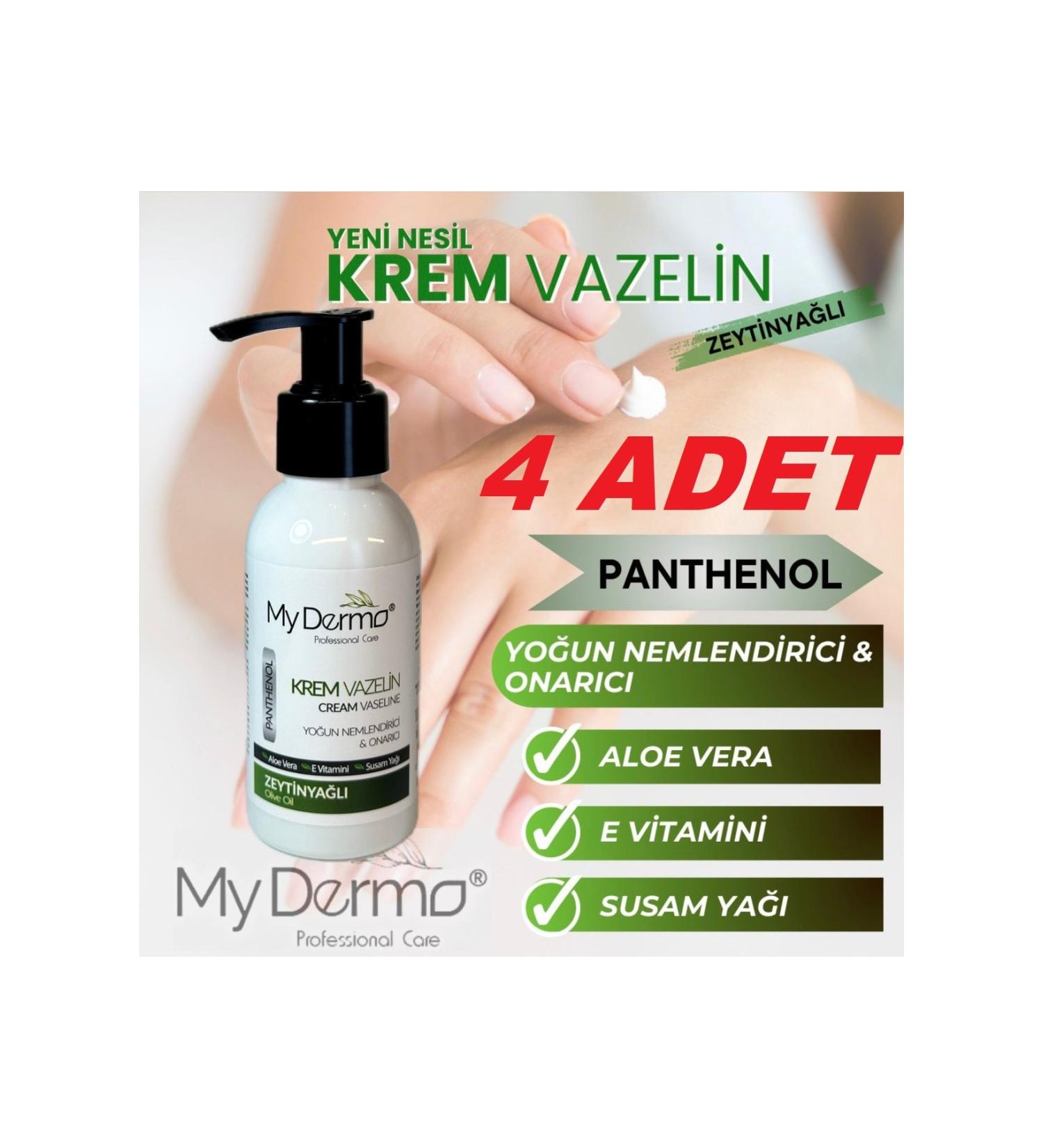 MY DERMO 4 PCS Cream Vaseline Olive Oil 100 ML