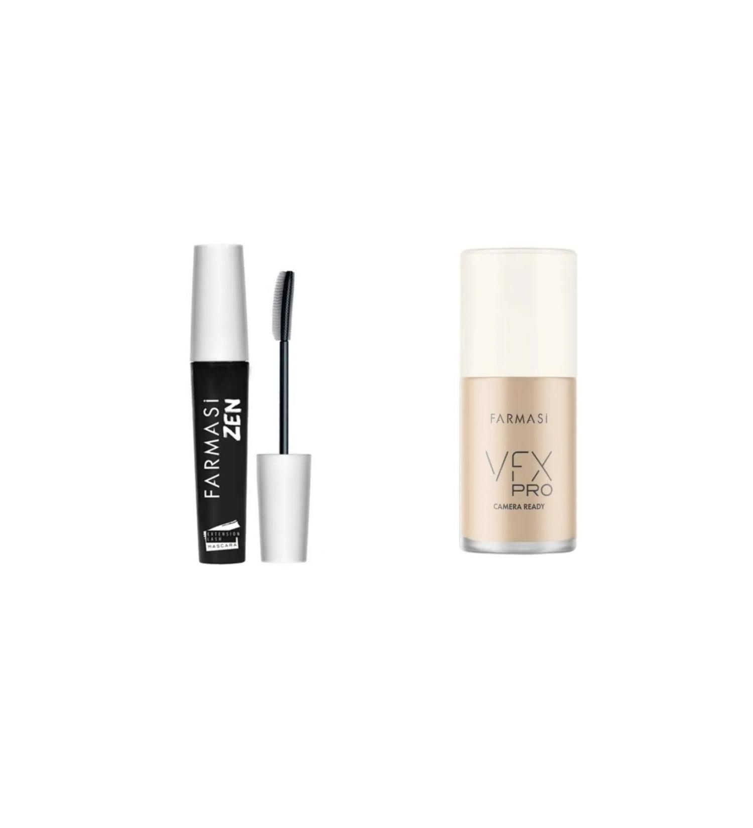 Farmasi Zen Mascara Vfx Pro Camera Ready Foundation C01 30 ml
