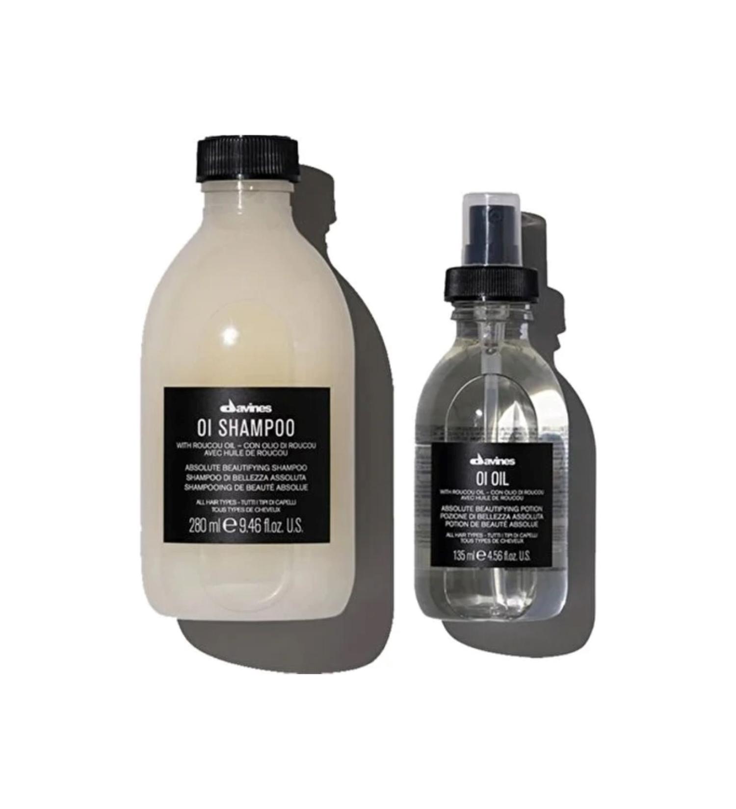 Davines Oi/oil Sulfate-Free Care Shampoo for All Hair Types 280ml + Oil 135ml CYT9744646442222815922222