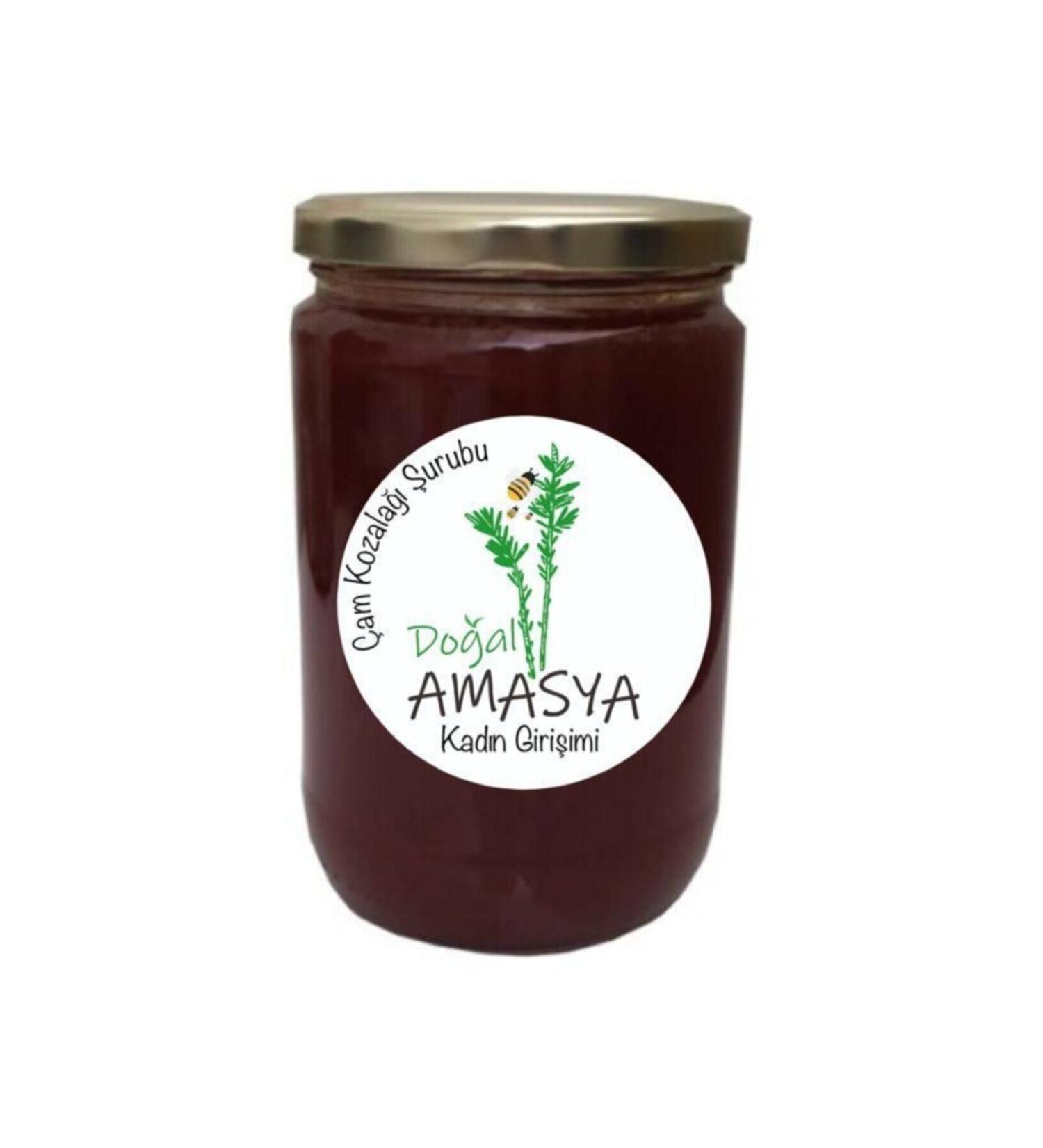 Natural Amasya Pine Cone Syrup Natural Additive-Free Homemade Ginger Apple Lemon Honey Brut 850 Gr - Buy Online on GoSupps.com