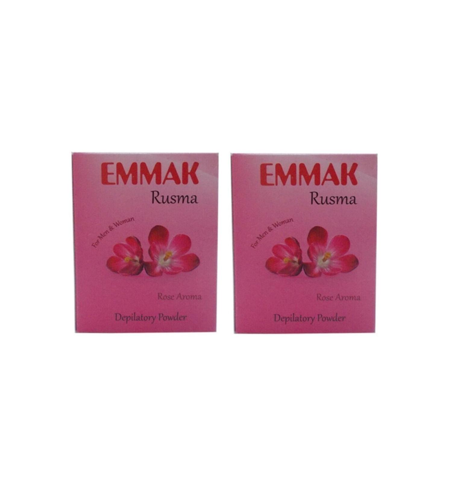 Emmak Hair Removal Powder Rose Flavored 80gr X2 - Buy Online on GoSupps.com