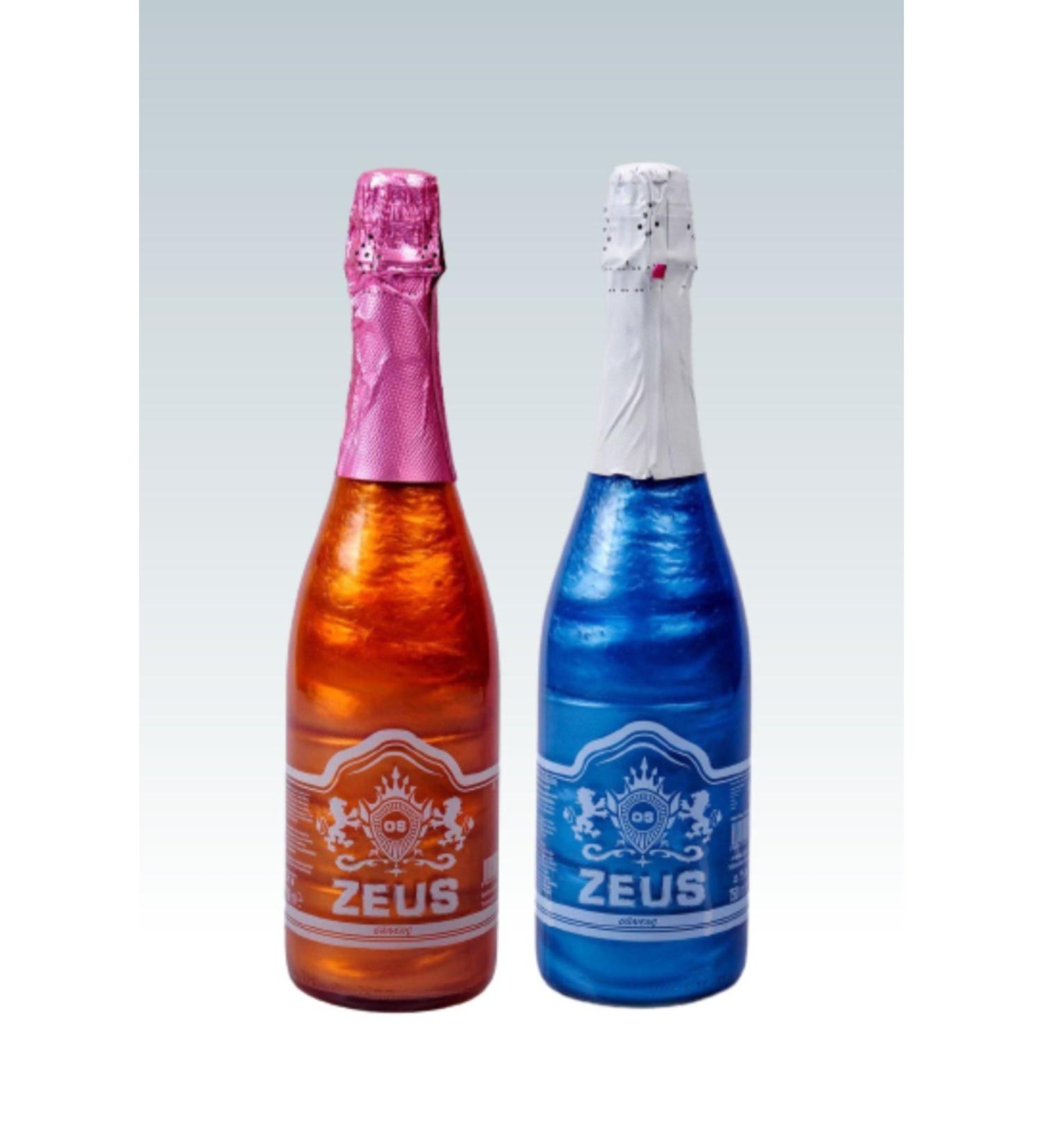 OS ZEUS Set of 2 Zeus Alcohol-Free Champagne* Mixed Fruit Blueberry Flavored