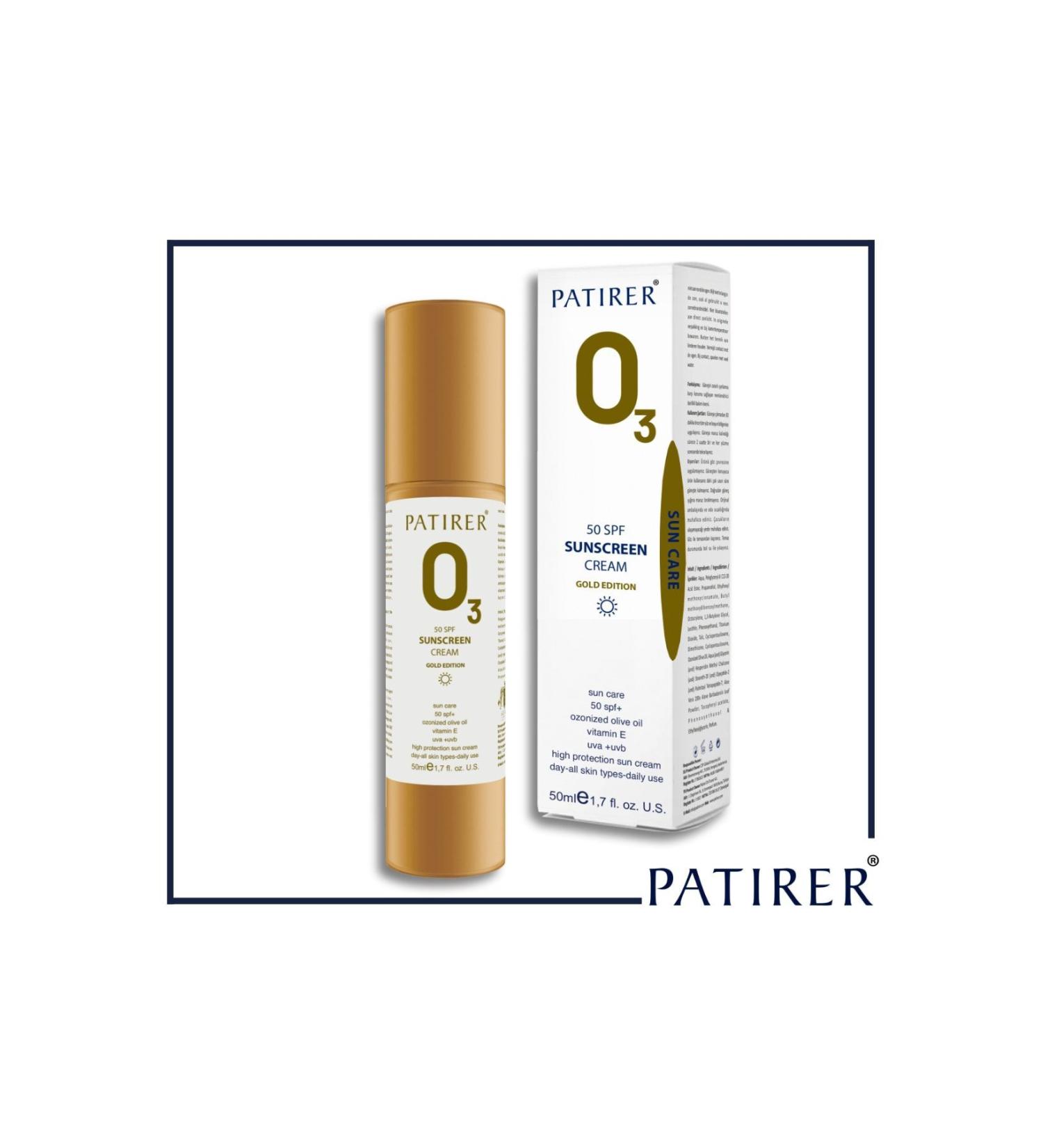 Patirer Ozone Effect Sunscreen Cream 50 Factor - 50 ml - Buy Online on GoSupps.com