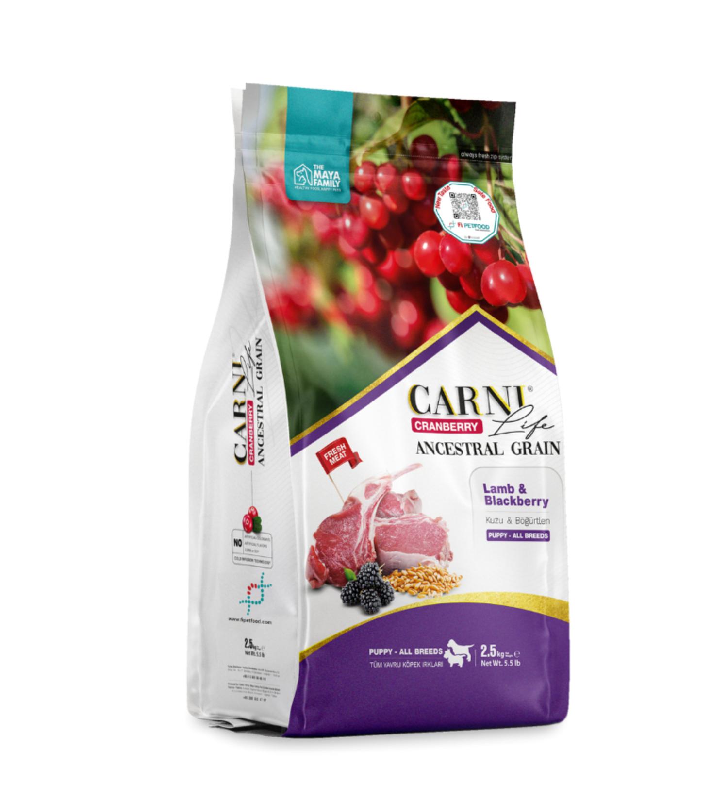 CARNI LIFE Cranberry Mini Lamb Puppy Food 2.5 Kg