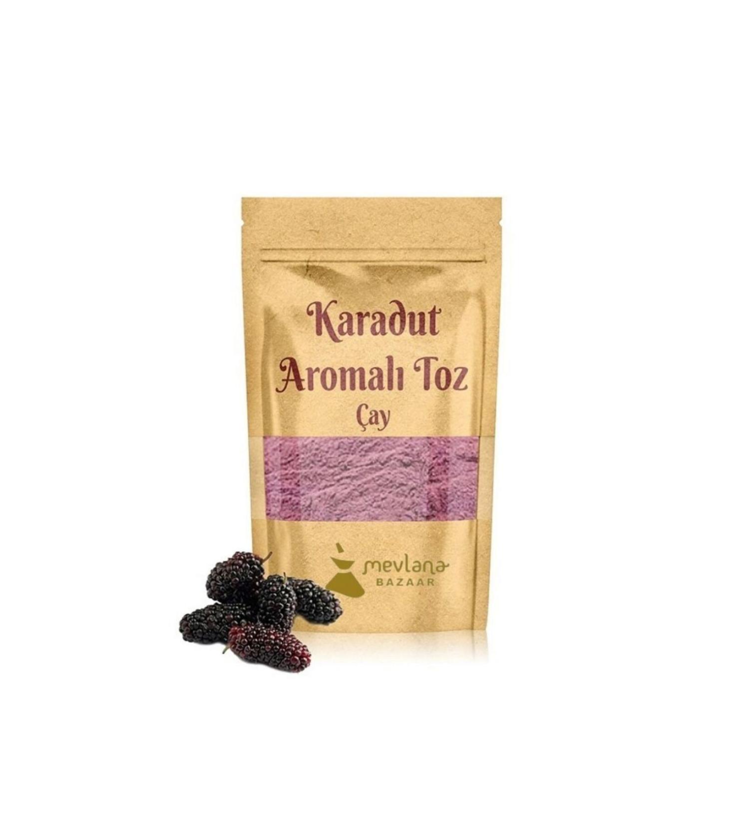 MEVLANA BAZAAR Black Mulberry Flavored Powder Tea 1 KG