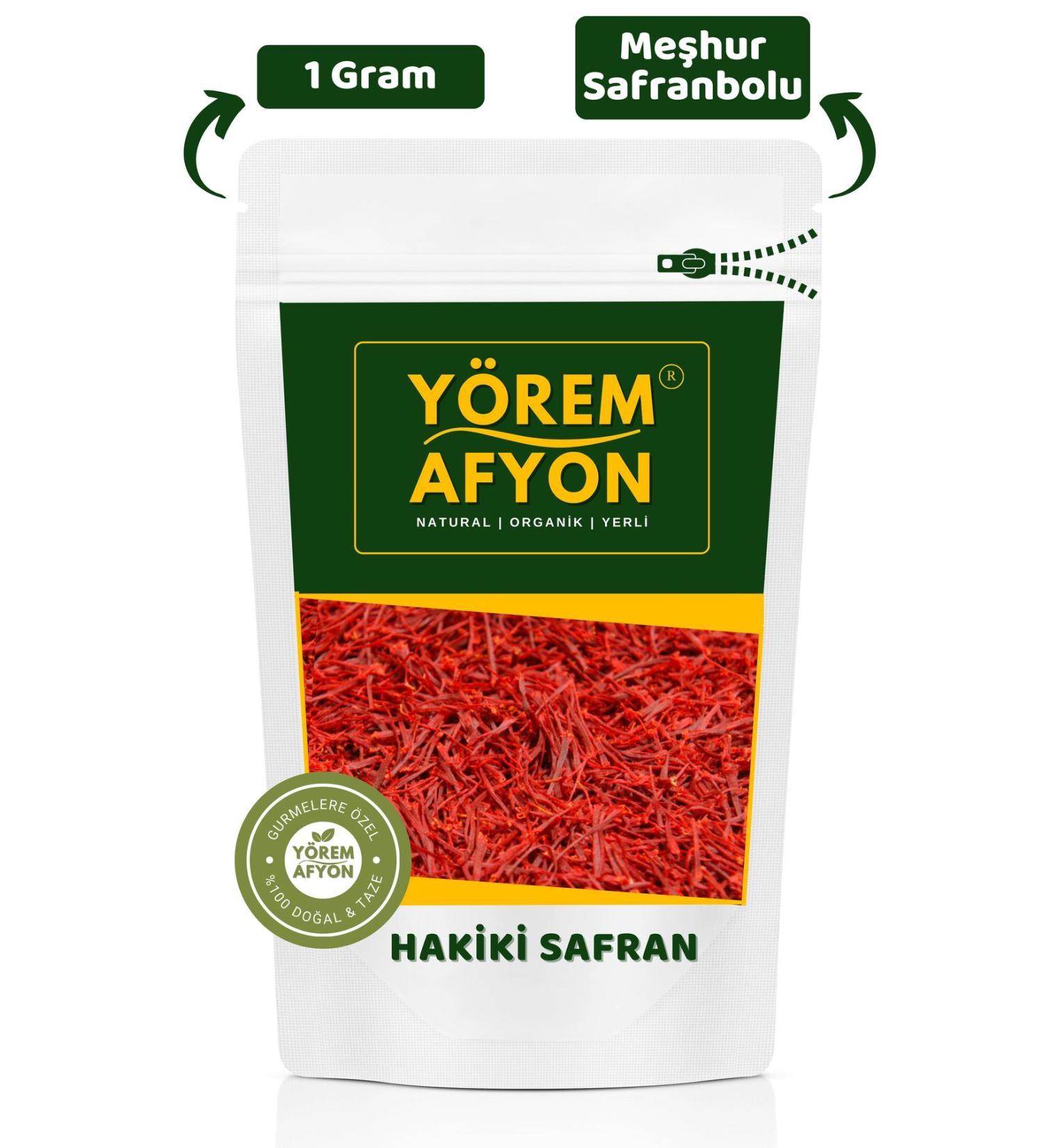 G l ehre Y rem Afyon Famous Safranbolu New Crop Genuine Saffron Dried Next to Wood Fire | 1Gr. - Buy Online on GoSupps.com