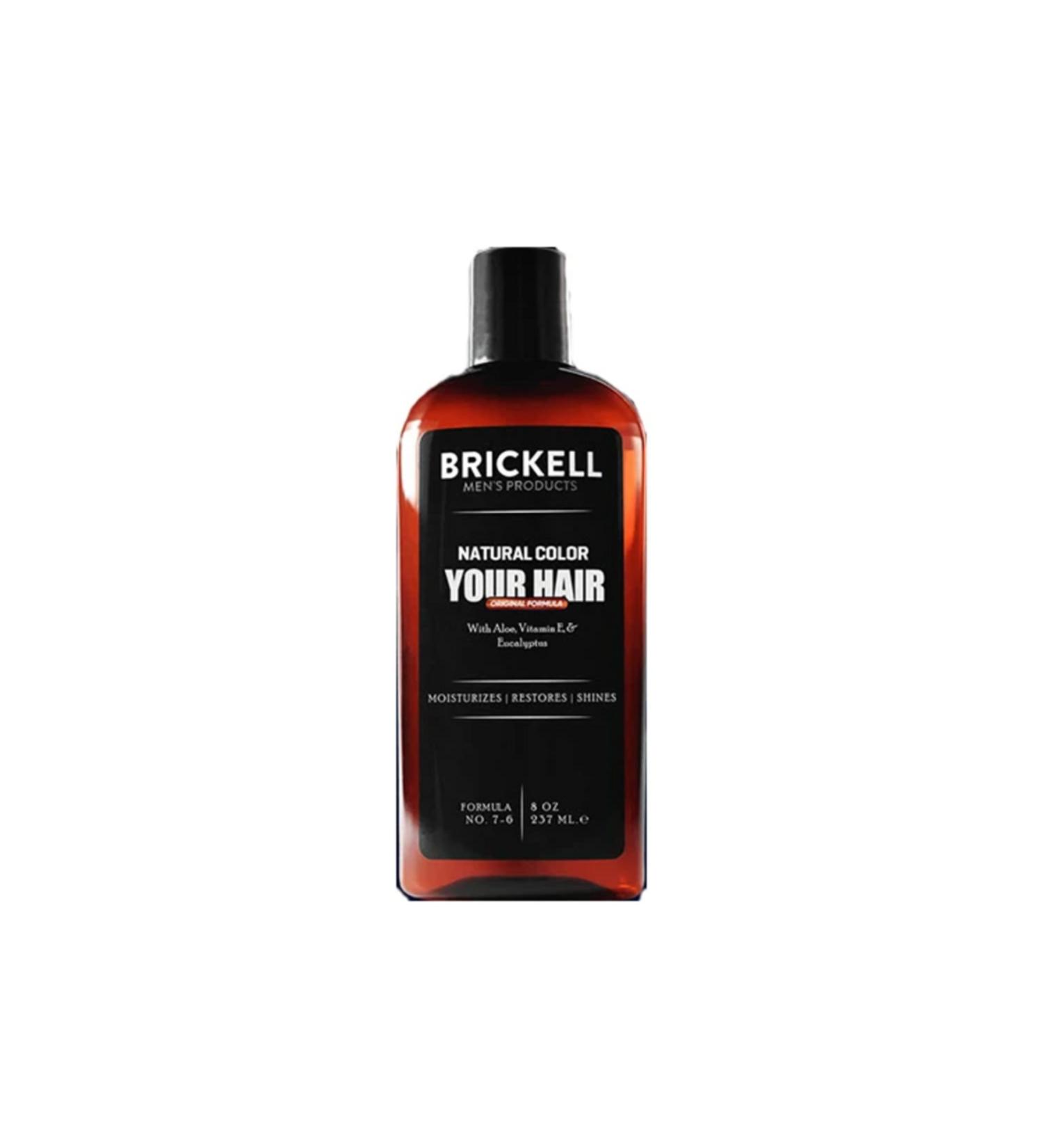 BRICKELL Men's Hair Beard Whitening and Coloring Shampoo 237 Ml