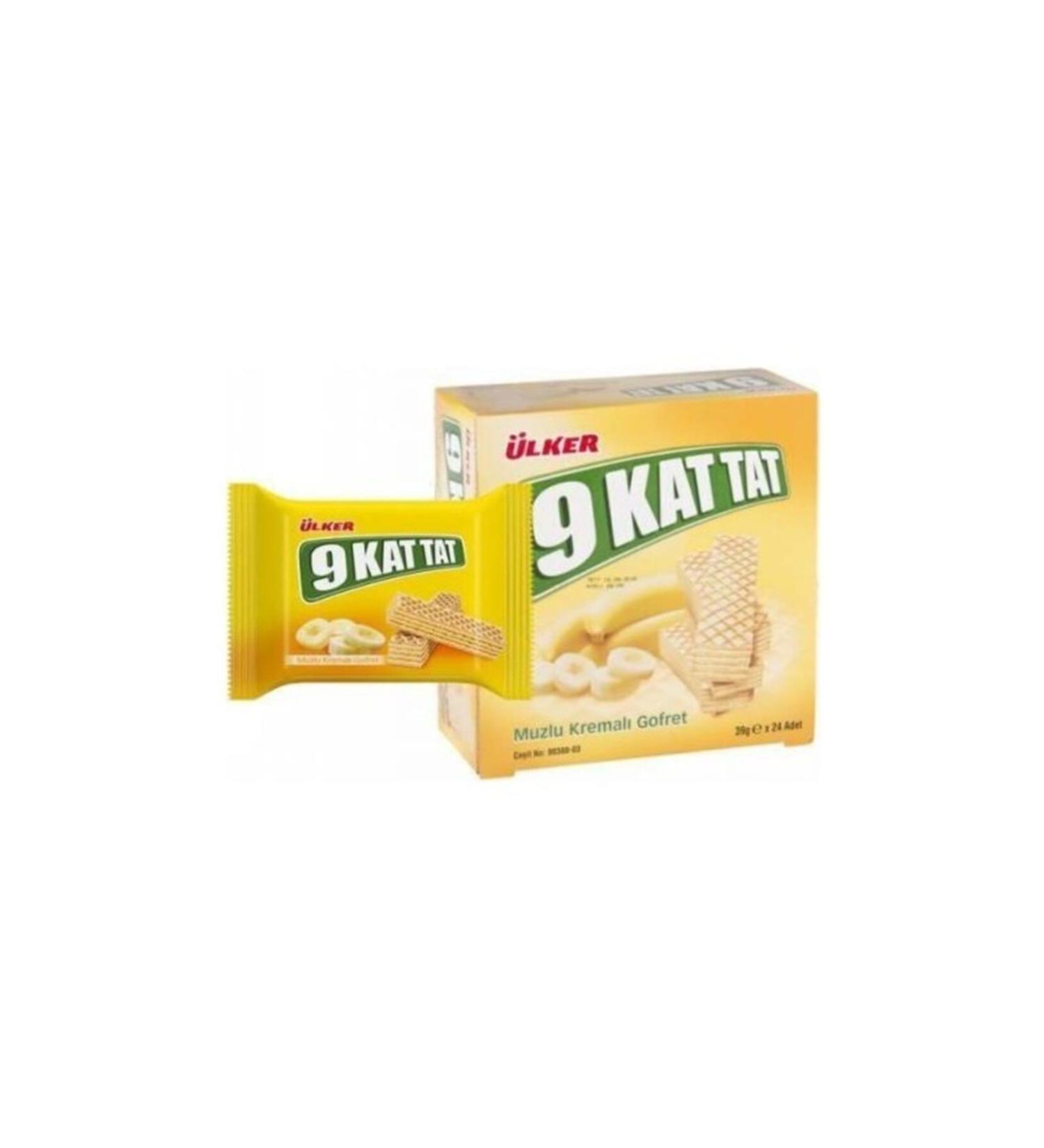 Ulker 9 Kat Tat Banana Wafer 39 Gr X 24 Pieces