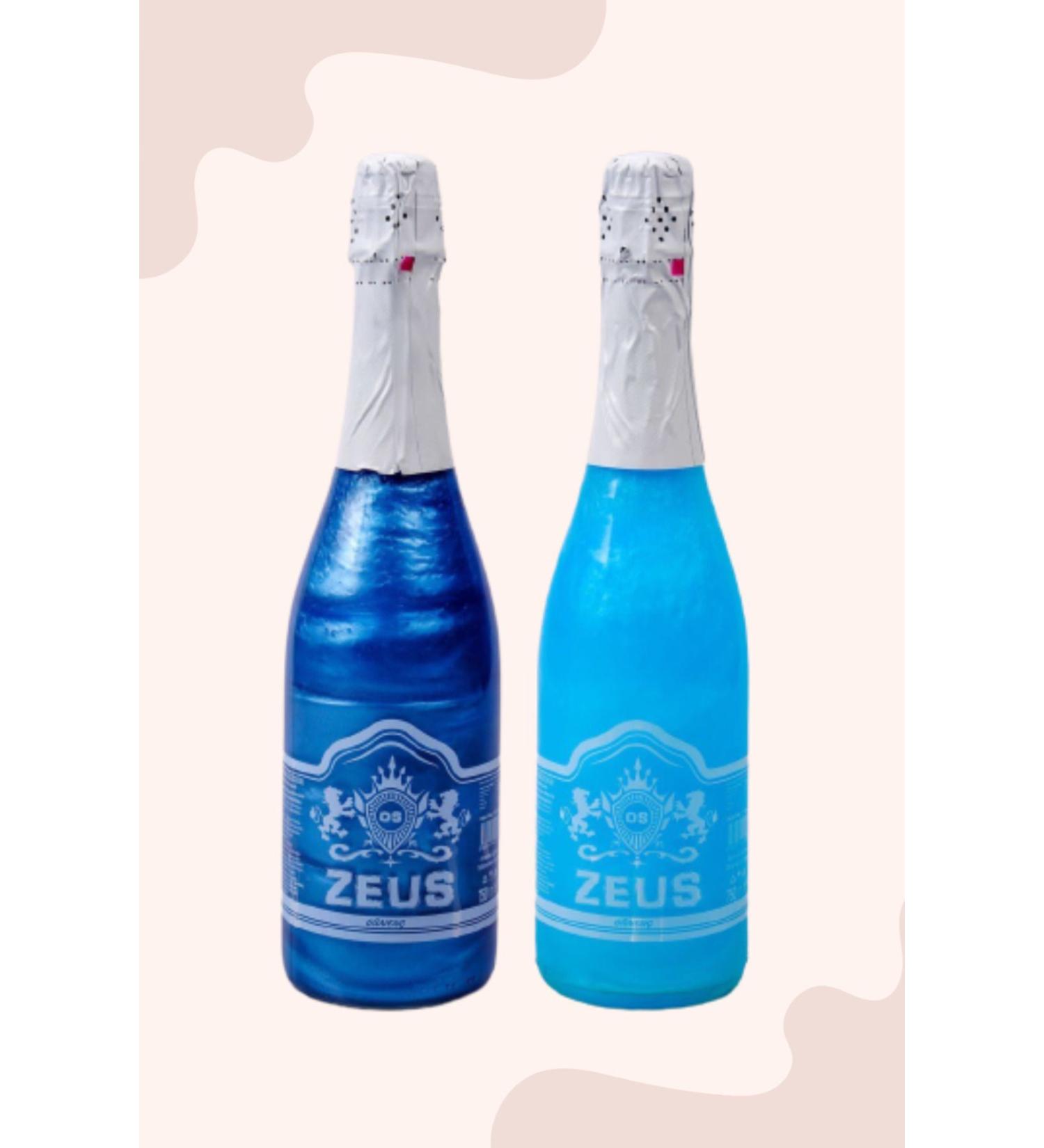 OS ZEUS 2l Alcohol-Free Glitter Champagne* Energy (BLUEBERRY & PINEAPPLE)