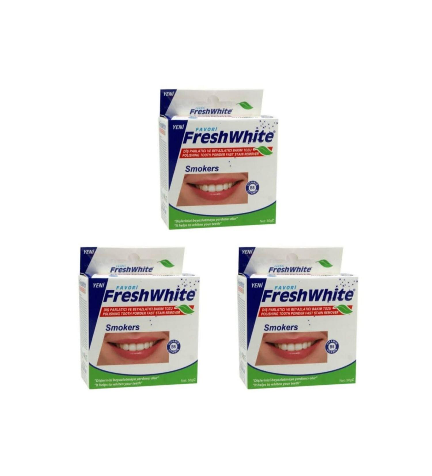 Fresh White 3 Pack Special Teeth Whitening Powder-Teeth Whitening Powder