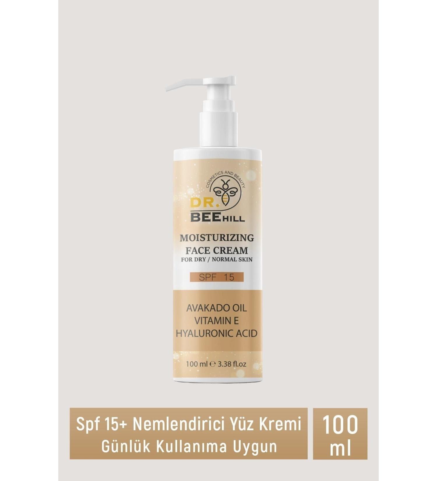 Dr.bee hill Moisturizing Face Cream Spf 15+ Nourishing & Brightening 100ml