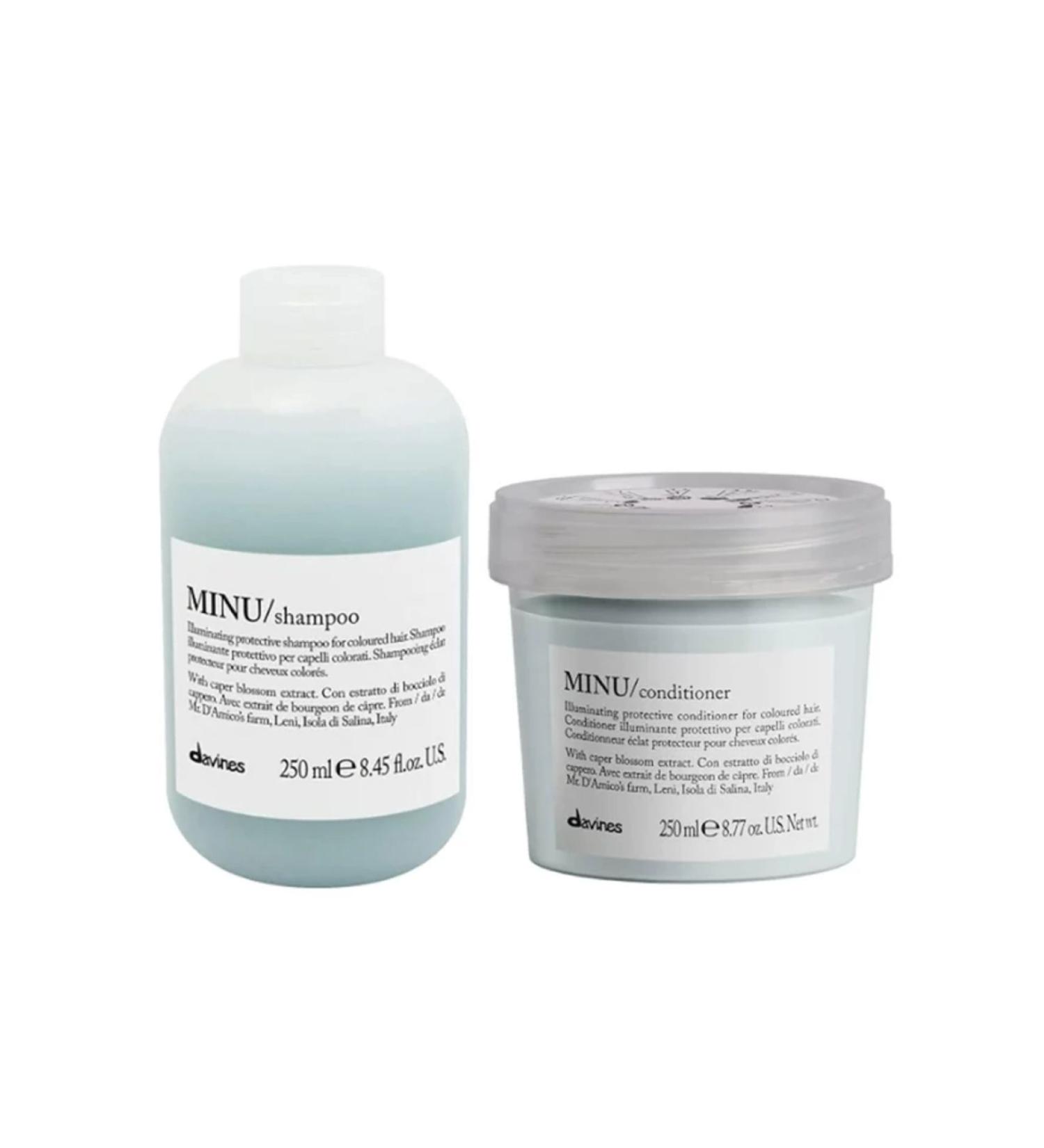 Davines DAVINES Minu Shampoo - Color Protecting Shampoo and Conditioner for Dyed Hair CYT65796464697746137679