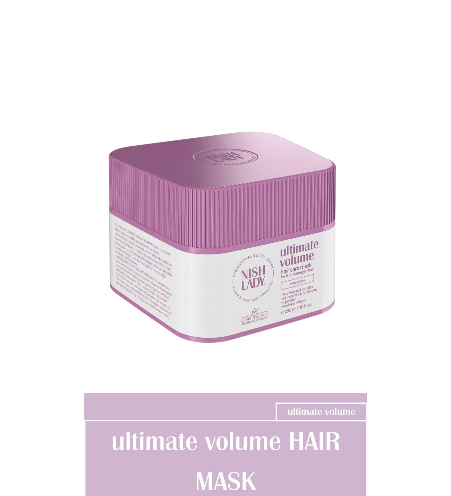 Nishlady Volumizing Hair Mask for Fine and Weak Hair 296 ML