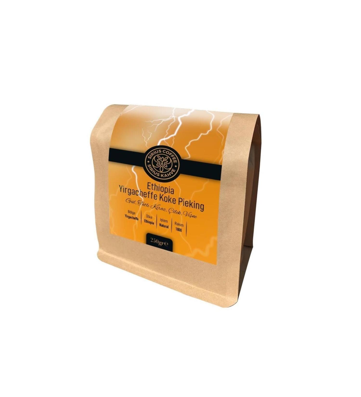 Sirius Coffee Sirius Coffee Ethiopia Yirgacheffe Koke Pieking 250 Gr