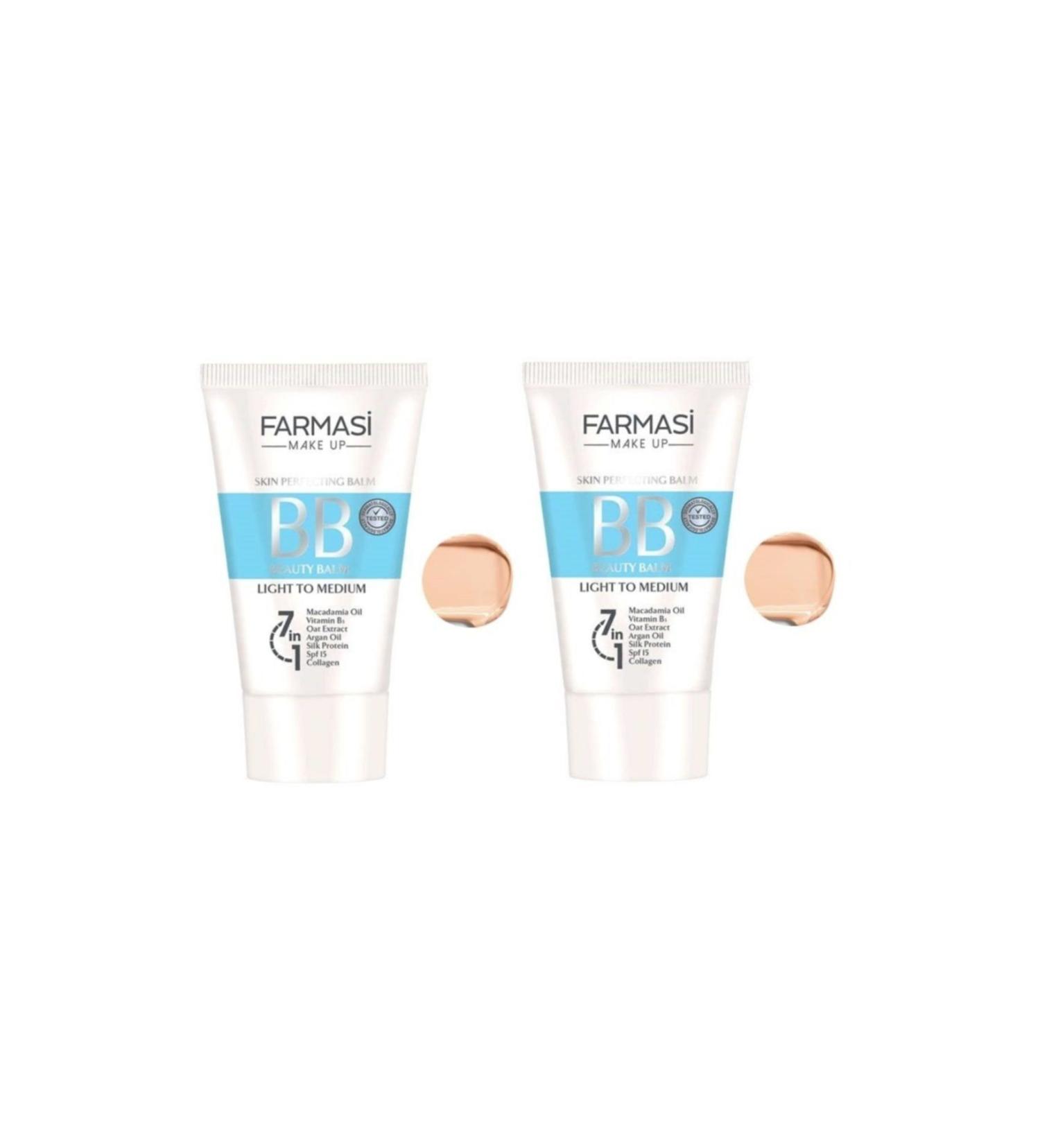 Farmasi BB Cream Light to Medium 50 ml 2 Pieces