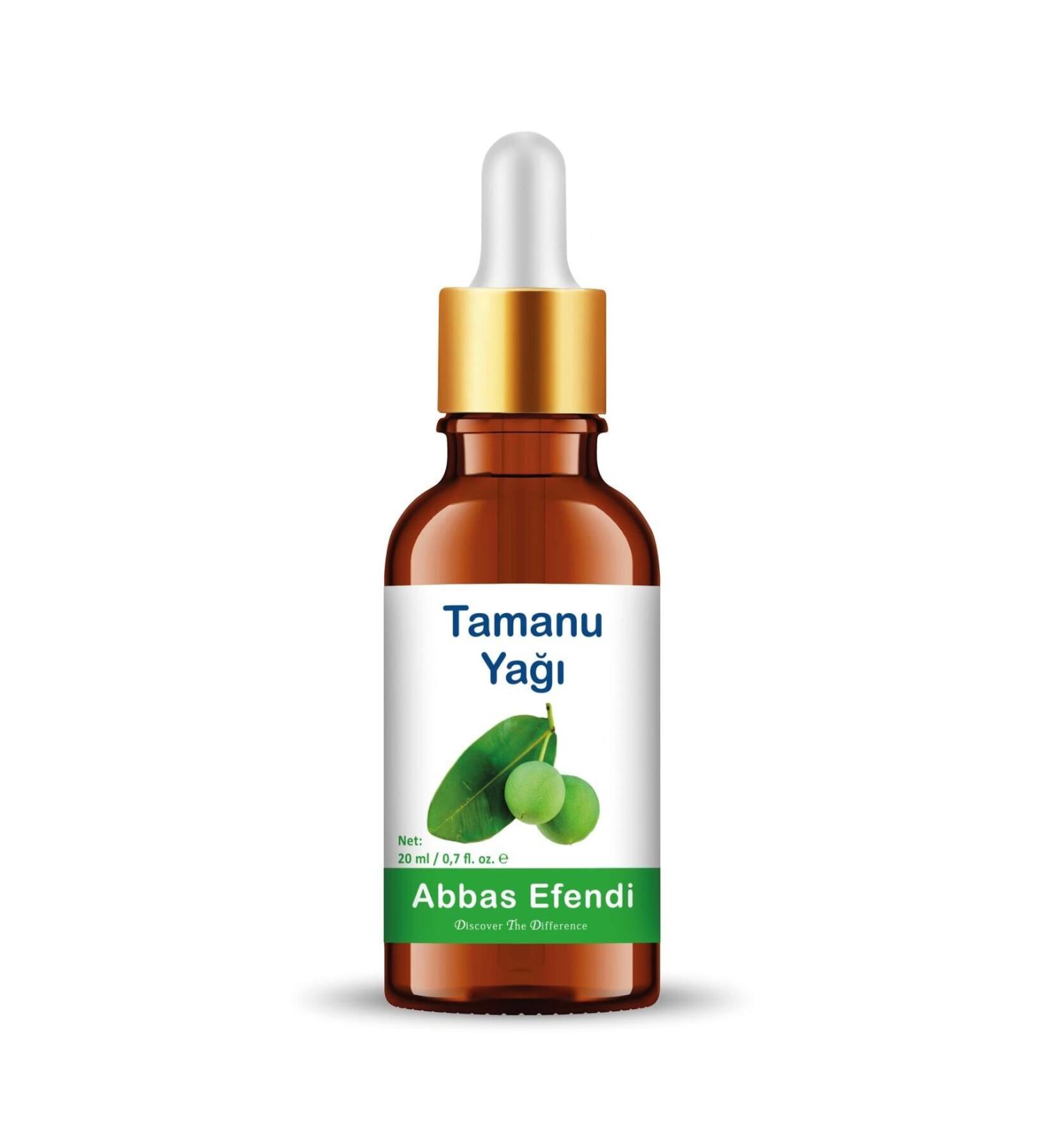 Abbas Efendi Tamanu Oil 20 ml (Glass Bottle and Measured Glass Stick)