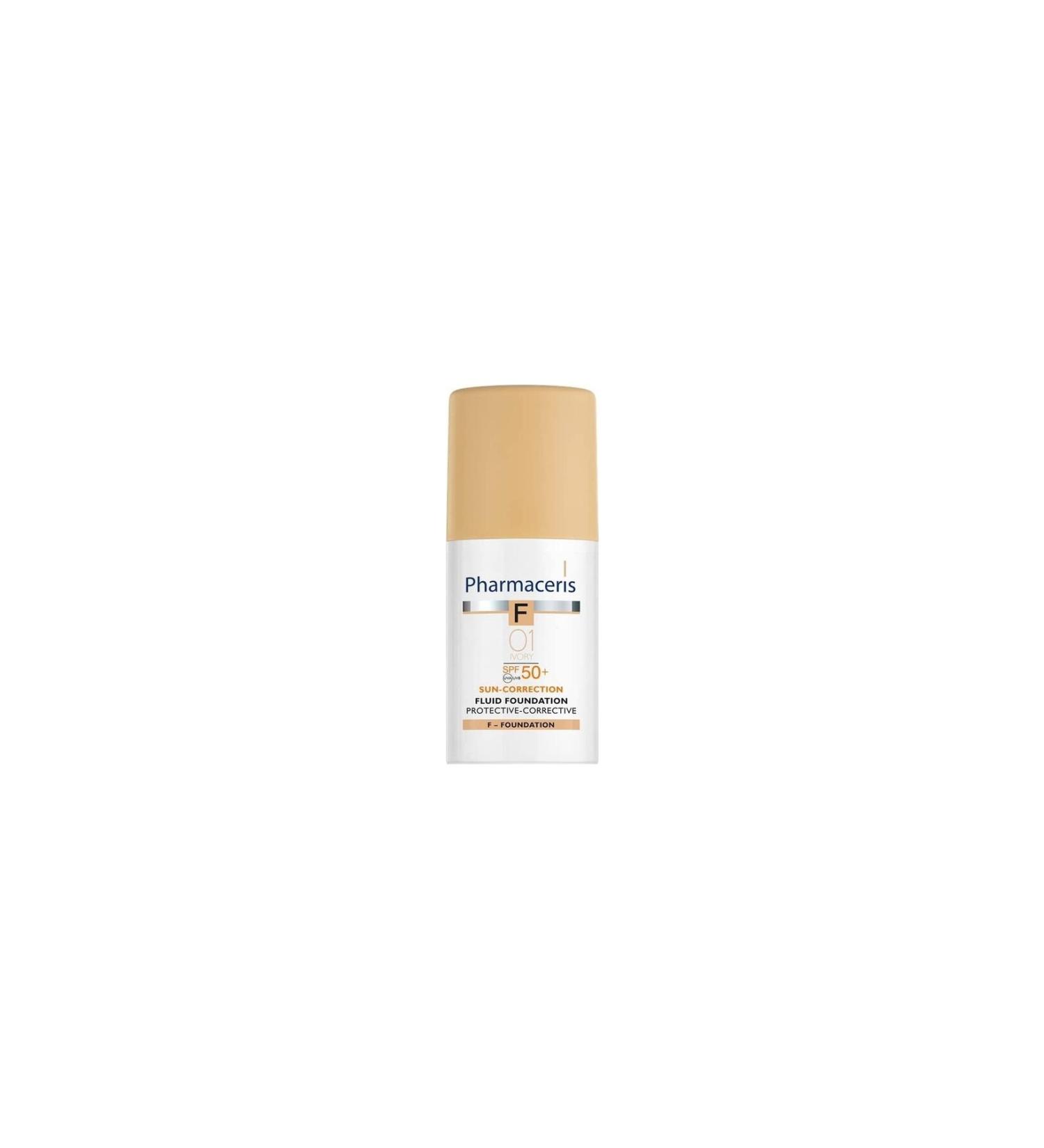sommeow Pharmaceris F Spf 50 Ivory Protective Corrective Liquid Foundation Sunscreen Cream 30 ml