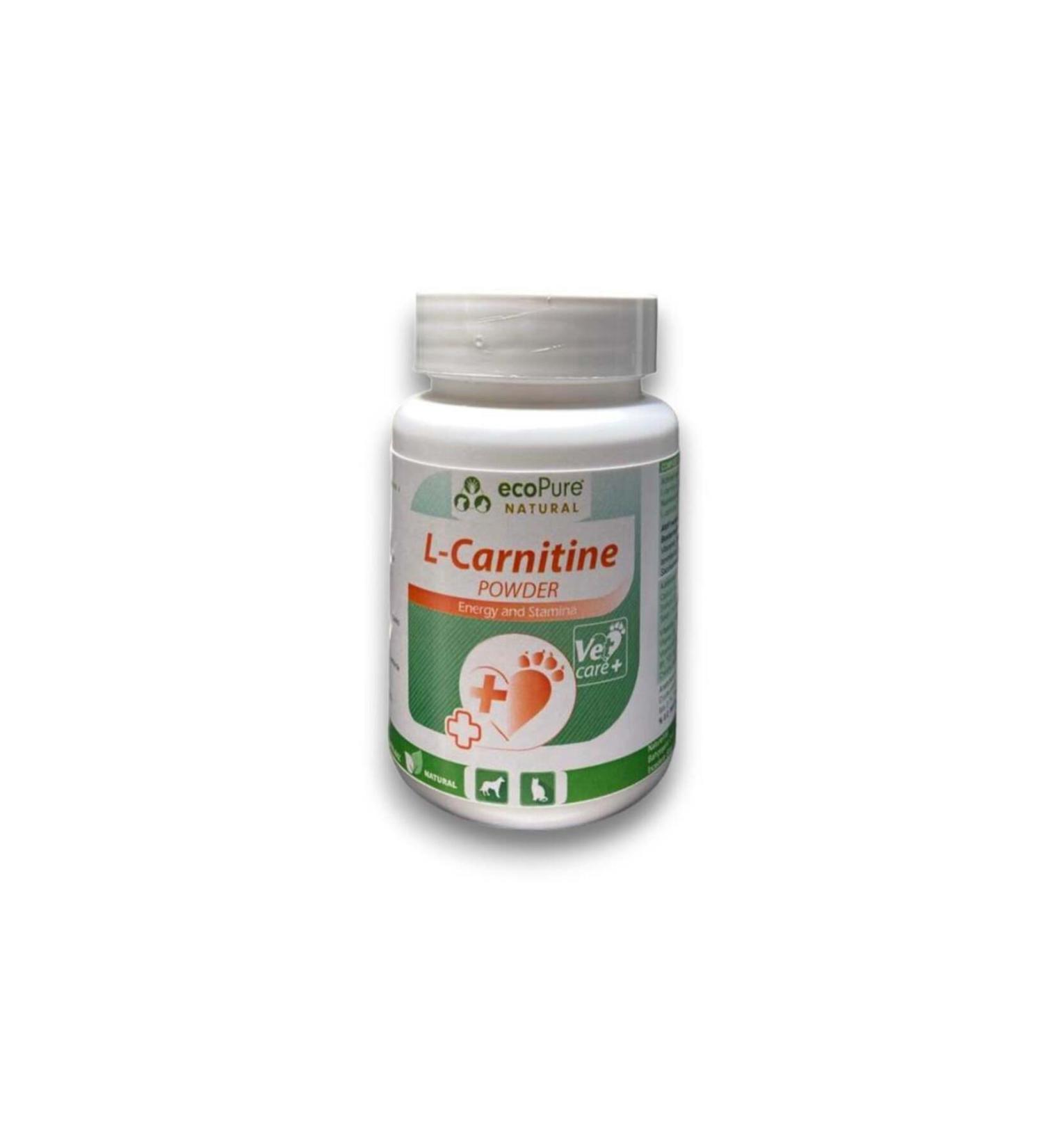 Ecopure L-Carnitine Powder Carnitine for Cats and Dogs 40 Gr