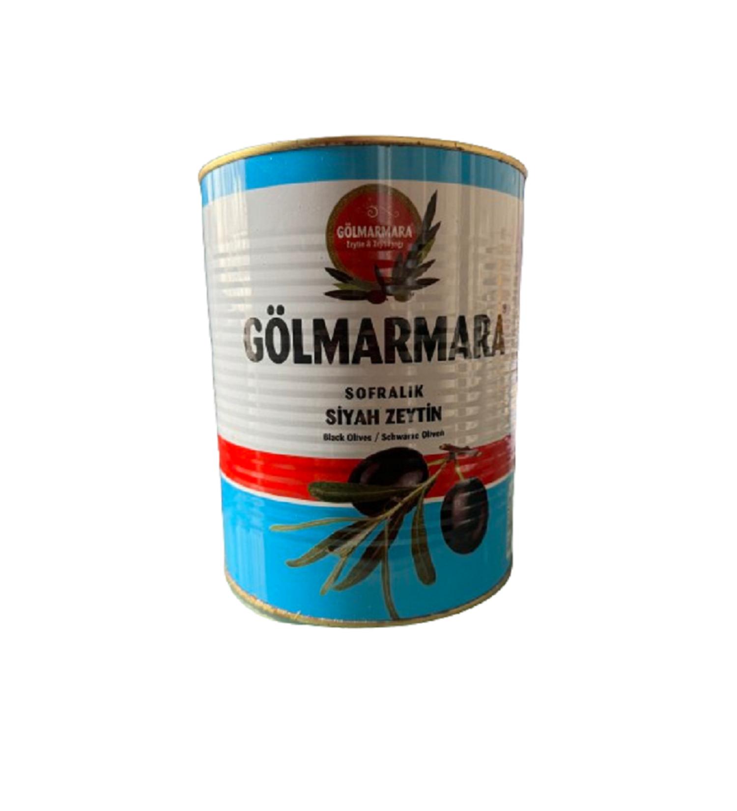 G LMARMARA Black Olives 2 Kg Juicy Natural Brine (230-260 SIZE)