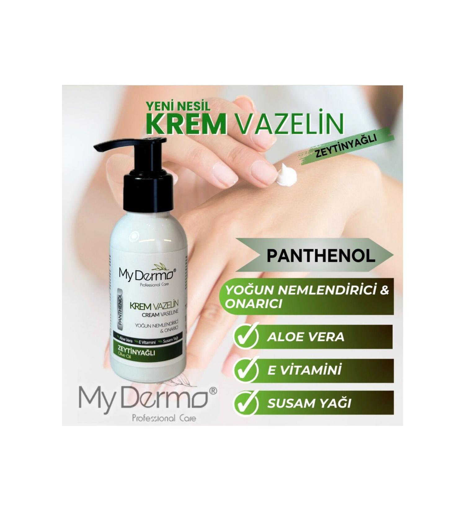 MY DERMO 2 Pieces Cream Vaseline Olive Oil Rose Essence 100 ml