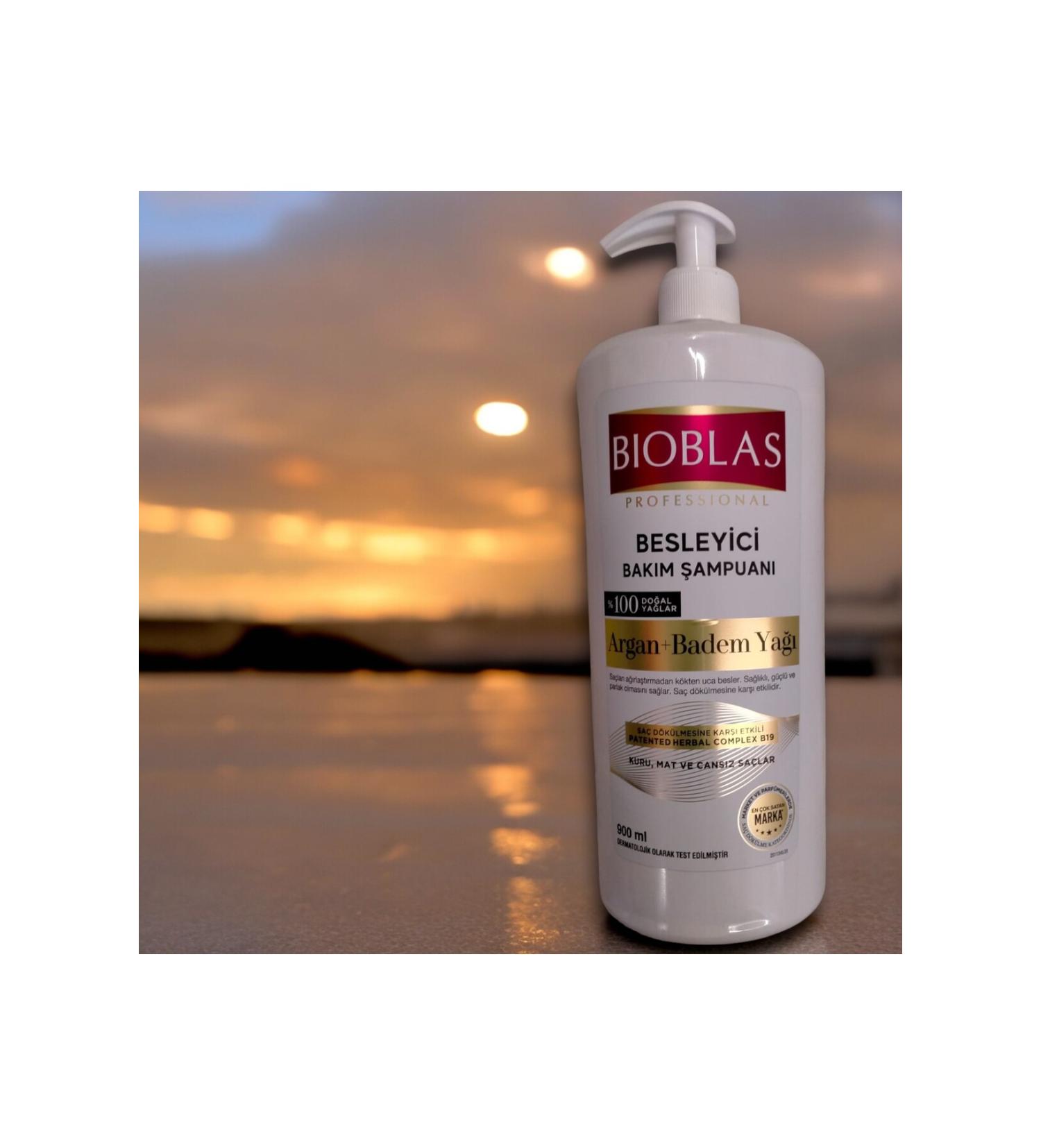 Bioblas Argan + Almond Oil ML Professional Nourishing Care Shampoo 100% Natural Oils