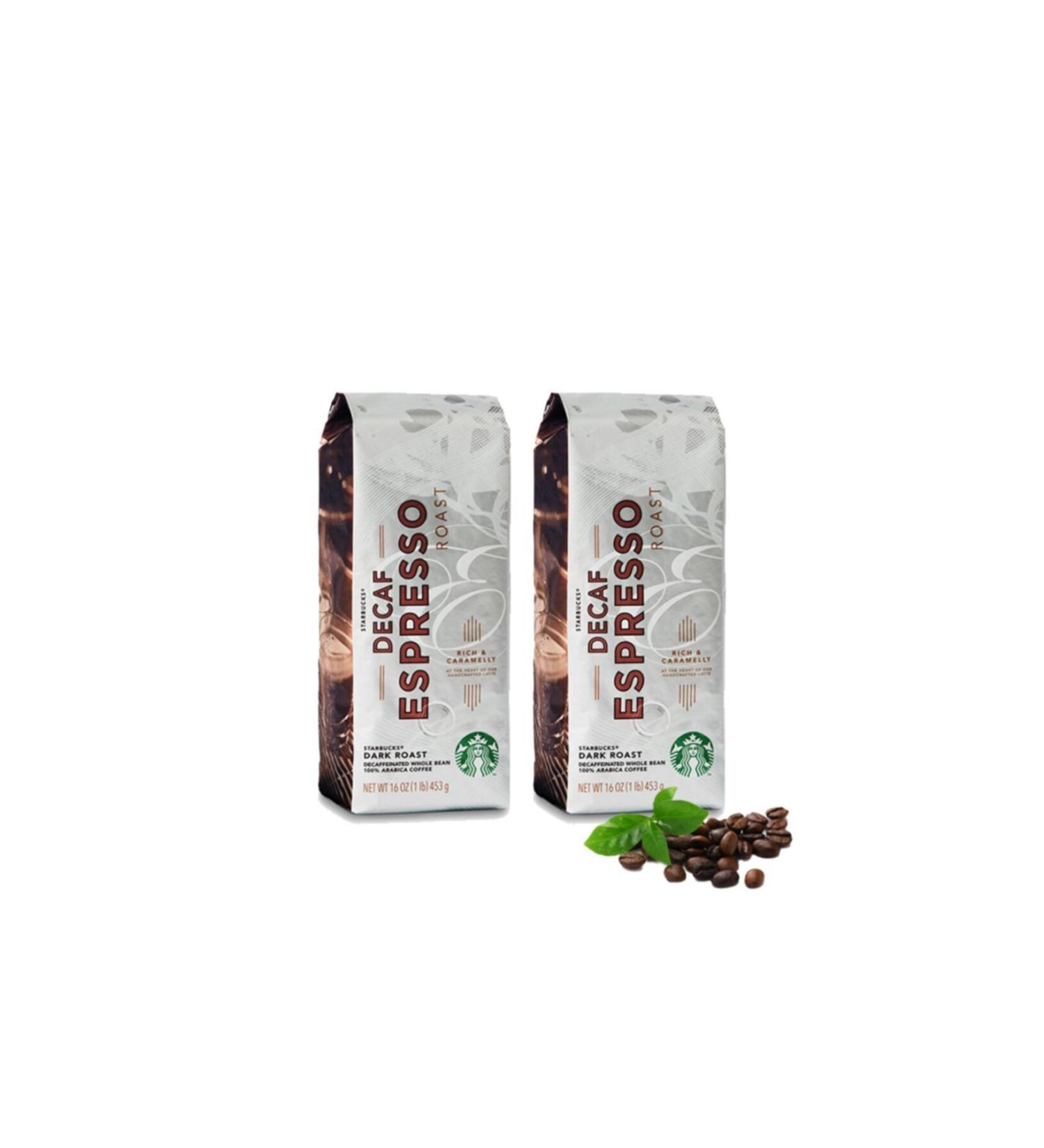 Starbucks Decaf Espresso Roast Coffee Beans 2 Pieces