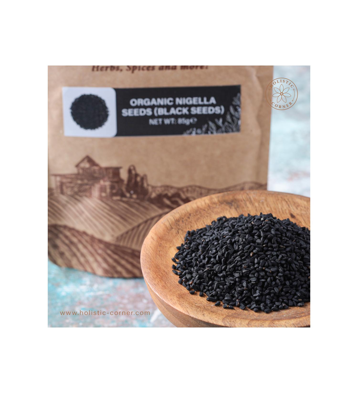 Holistic Corner Organic Nigella Seeds (black Seeds) Black Cumin | 85g - Buy Online on GoSupps.com