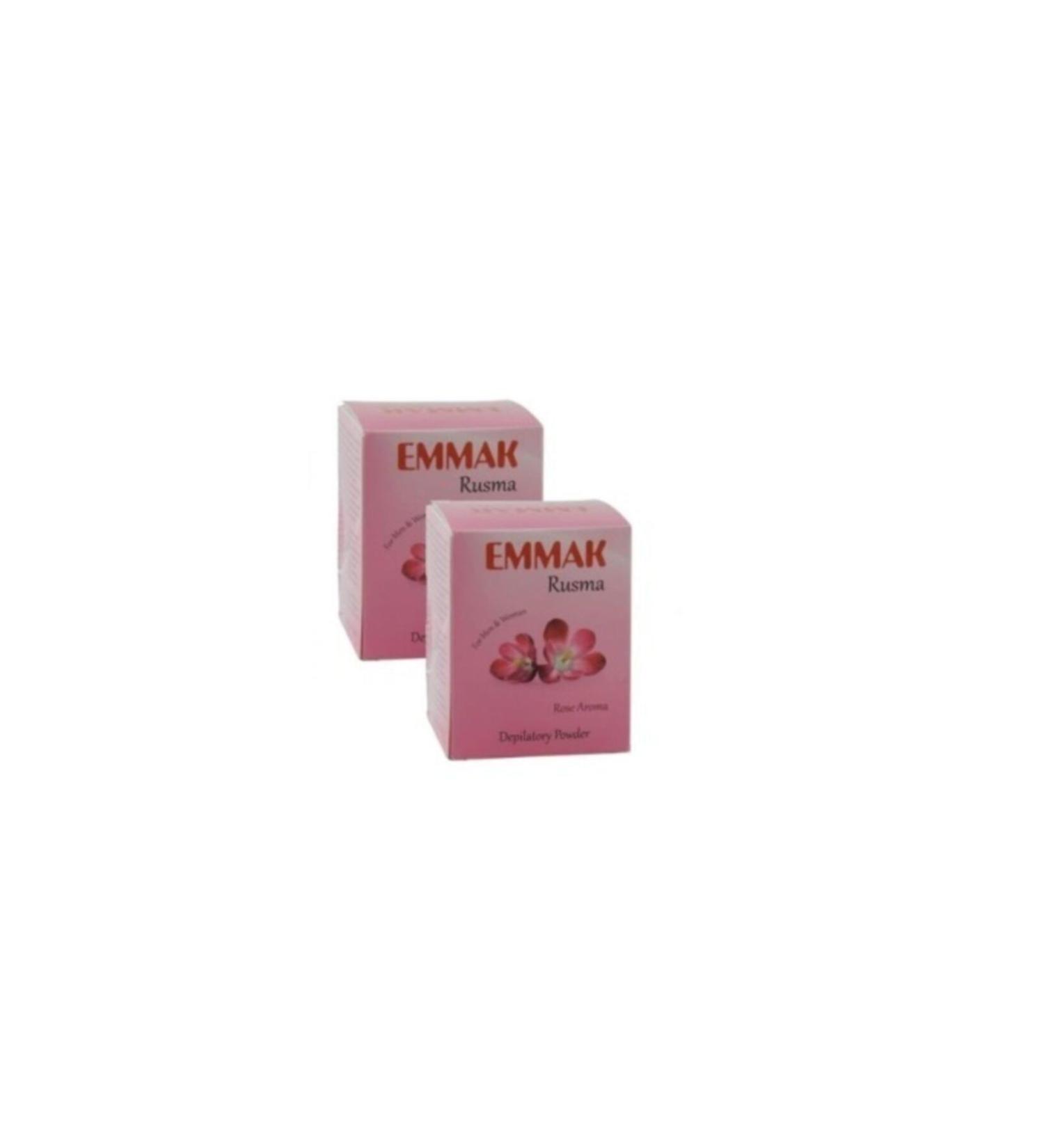 Emmak Rusma Rose Scented Depilatory Powder 80 gr x 2