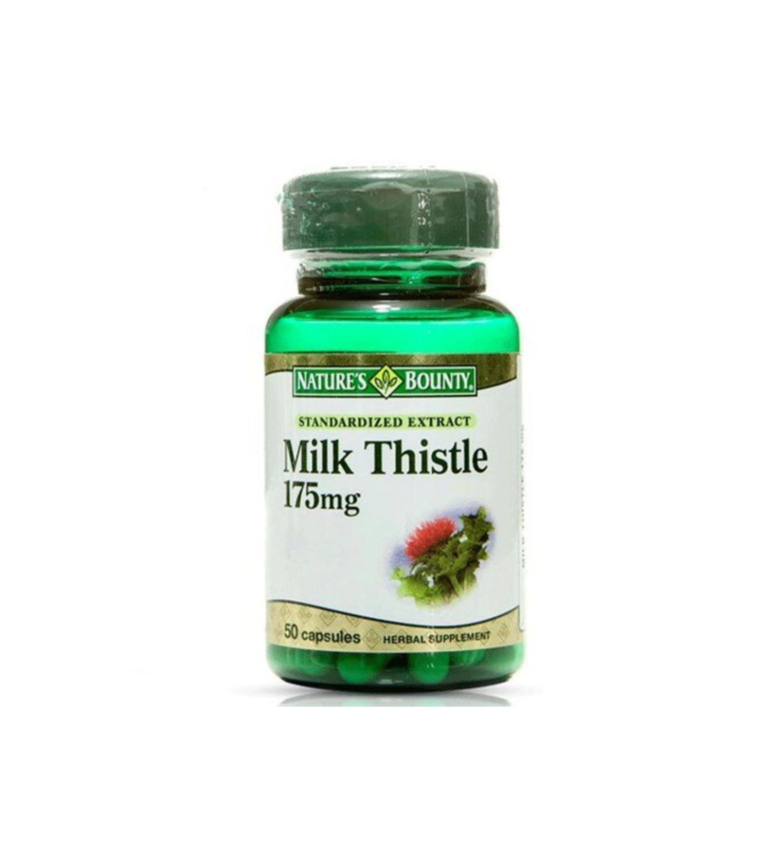 Natures Bounty Milk Thistle 175 Mg 50 Capsules