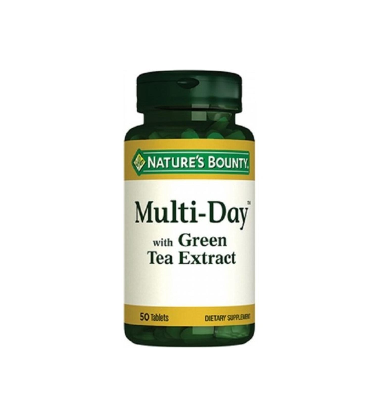 Natures Bounty Multi-day Green Tea Extract - 50 Tablets