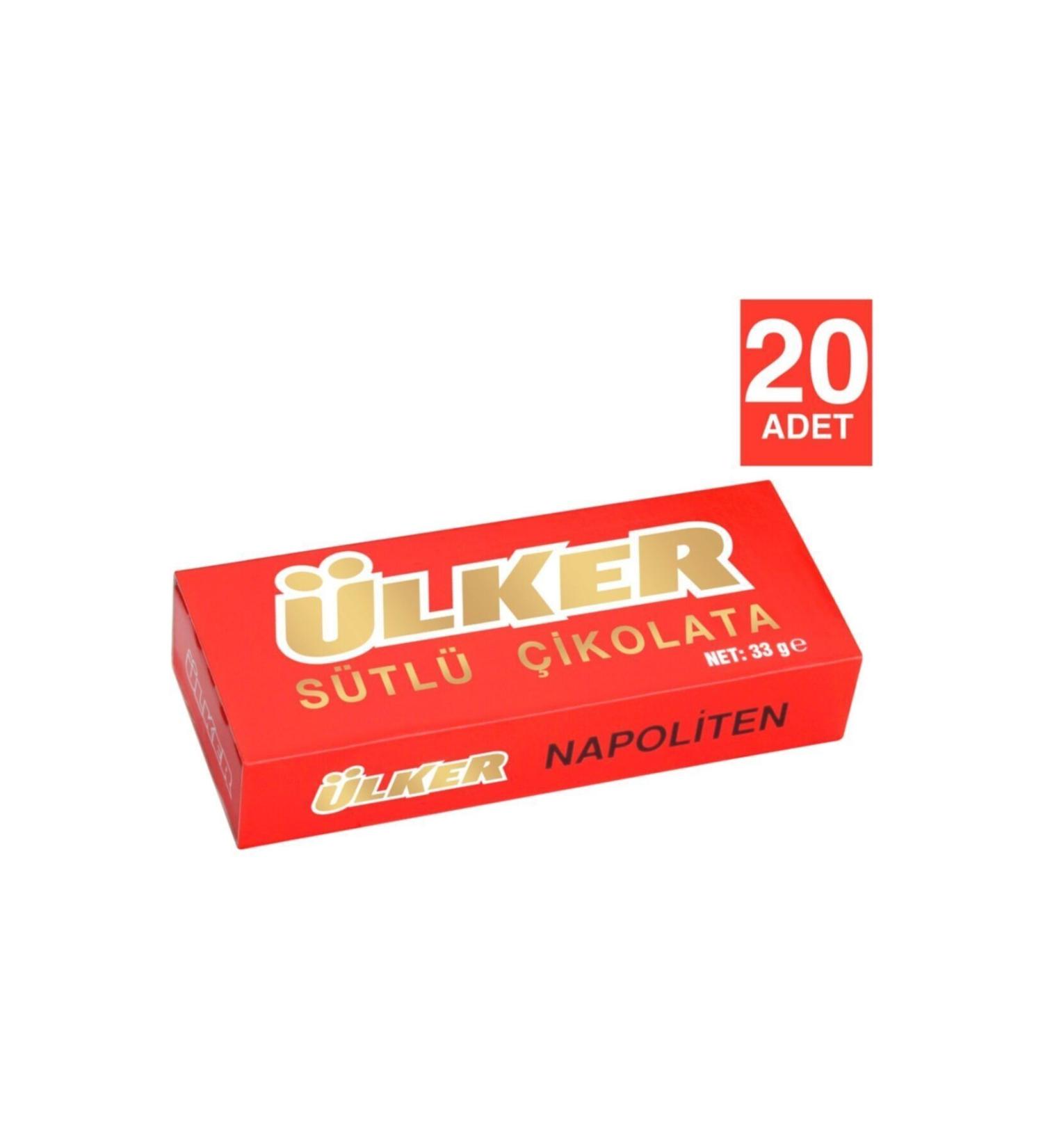 Ulker Neapolitan Milk 33 Gr X 20 Pieces
