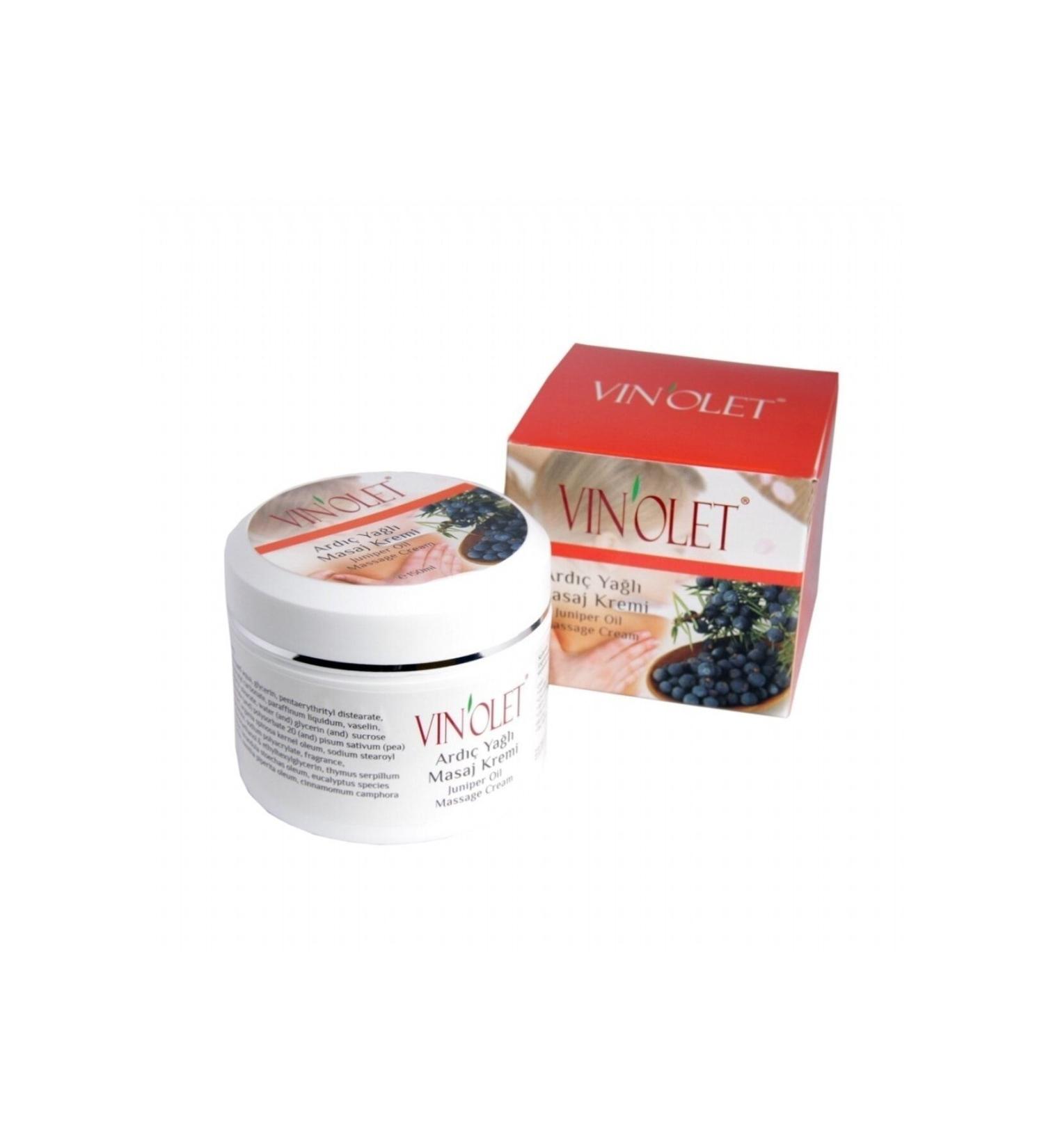 Vinolet Juniper Oil Massage Cream 150 Ml - Buy Online on GoSupps.com