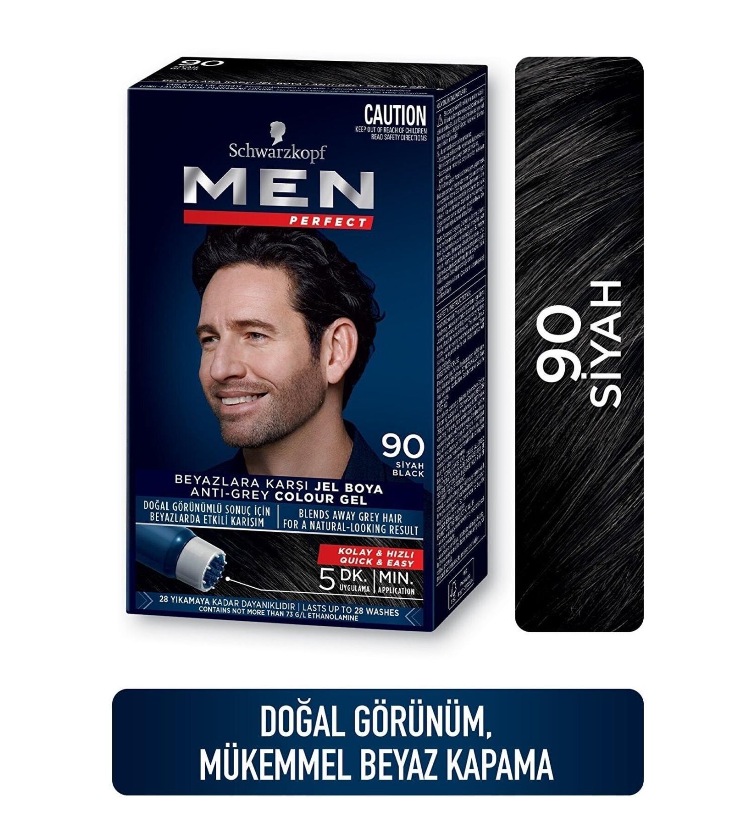 Schwarzkopf Men Perfect Instant White Cover 90 Black