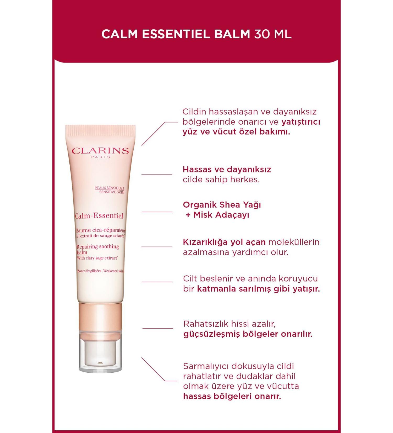 Clarins CALM-ESSENTIEL REPAIRING SOOTHING BALM - FOR SENSITIVE AND IRRITABLE SKIN 30 ML DEMBA5128