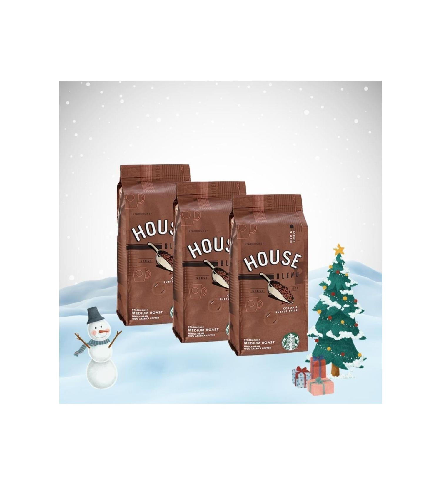 Starbucks Christmas Package House Blend Coffee Beans 250 GX 3